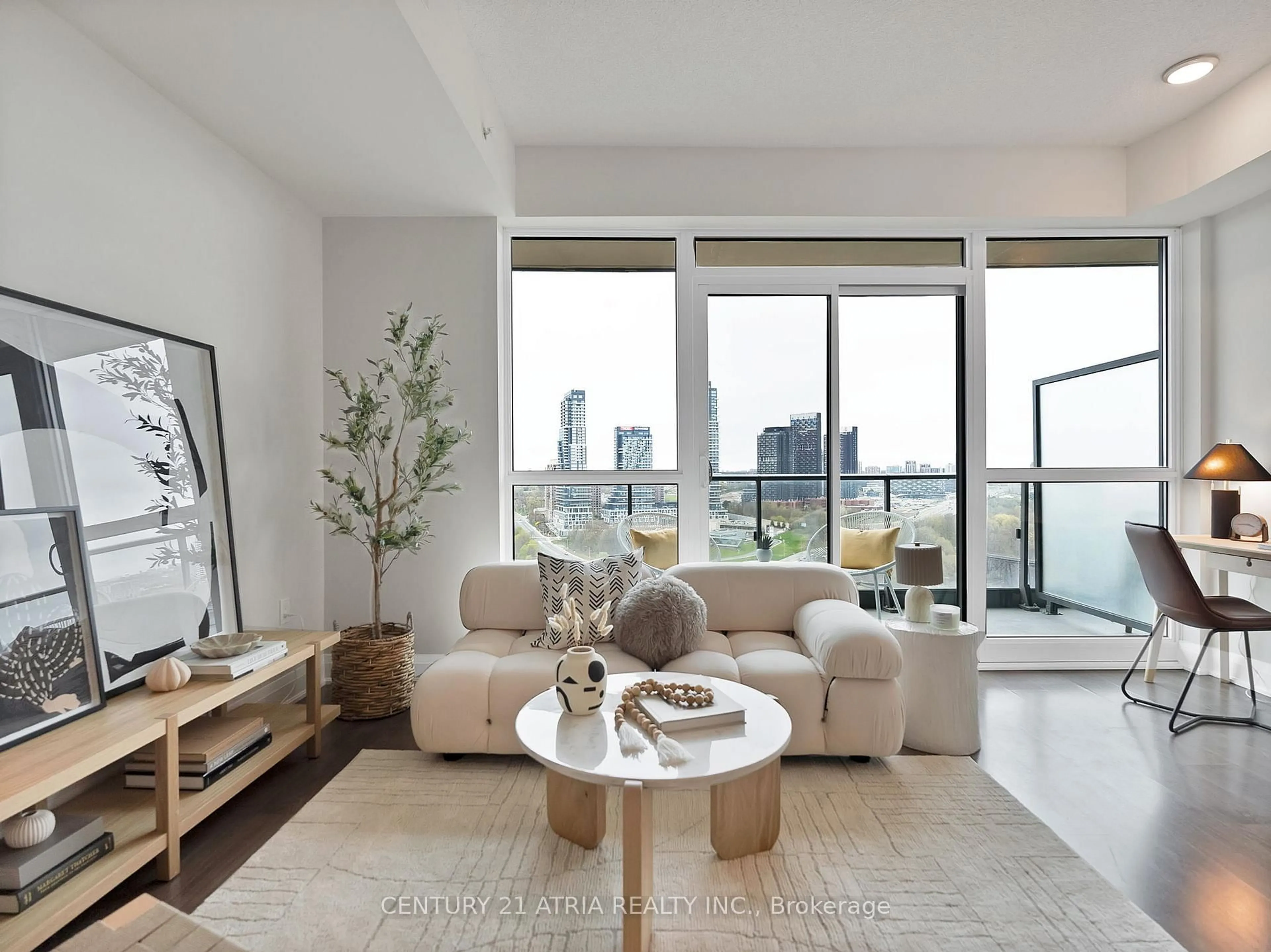 Living room with furniture, unknown for 160 Vanerhoof Ave #LPH18, Toronto Ontario M4G 0B7