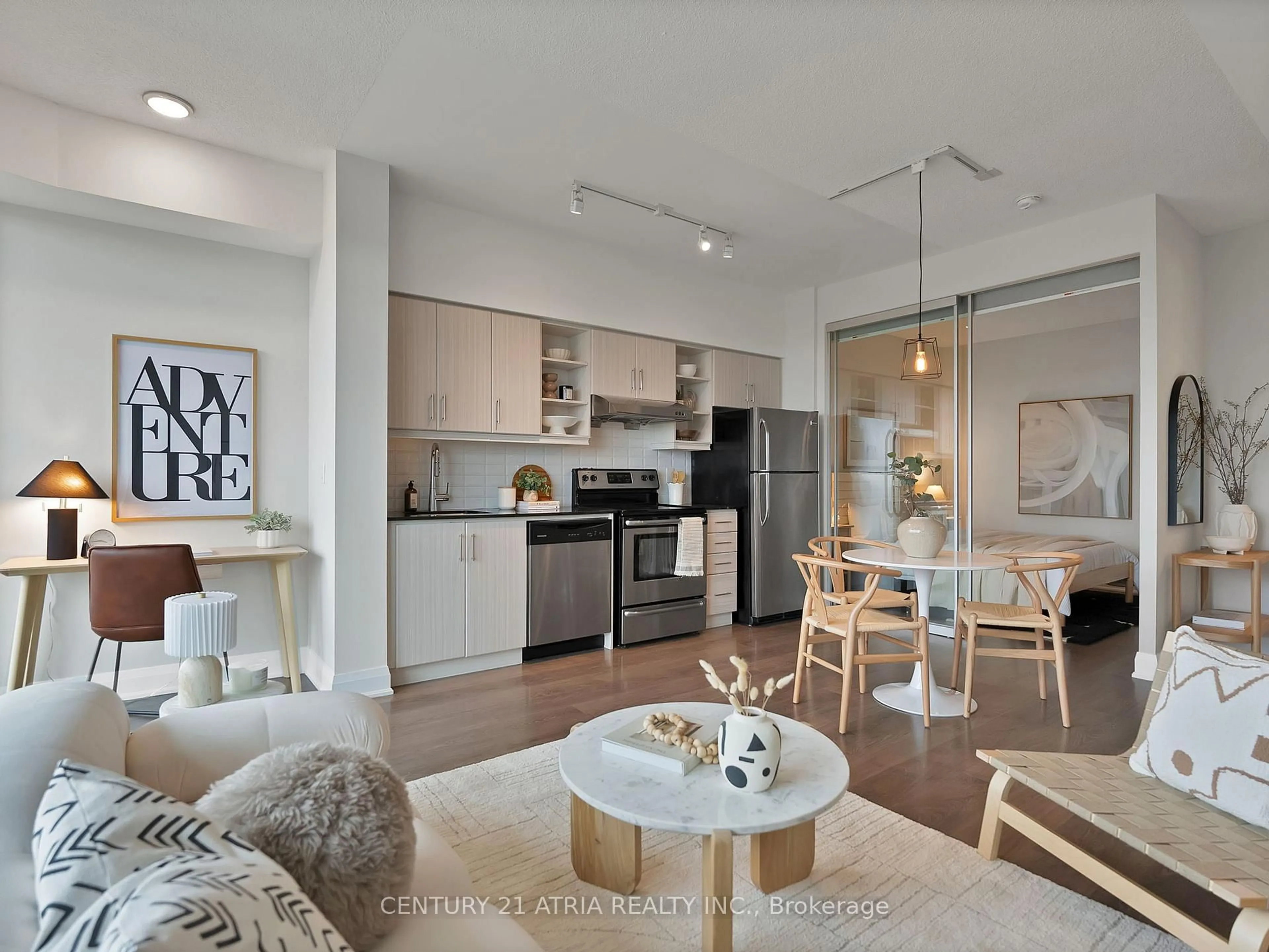 Open concept kitchen, unknown for 160 Vanerhoof Ave #LPH18, Toronto Ontario M4G 0B7