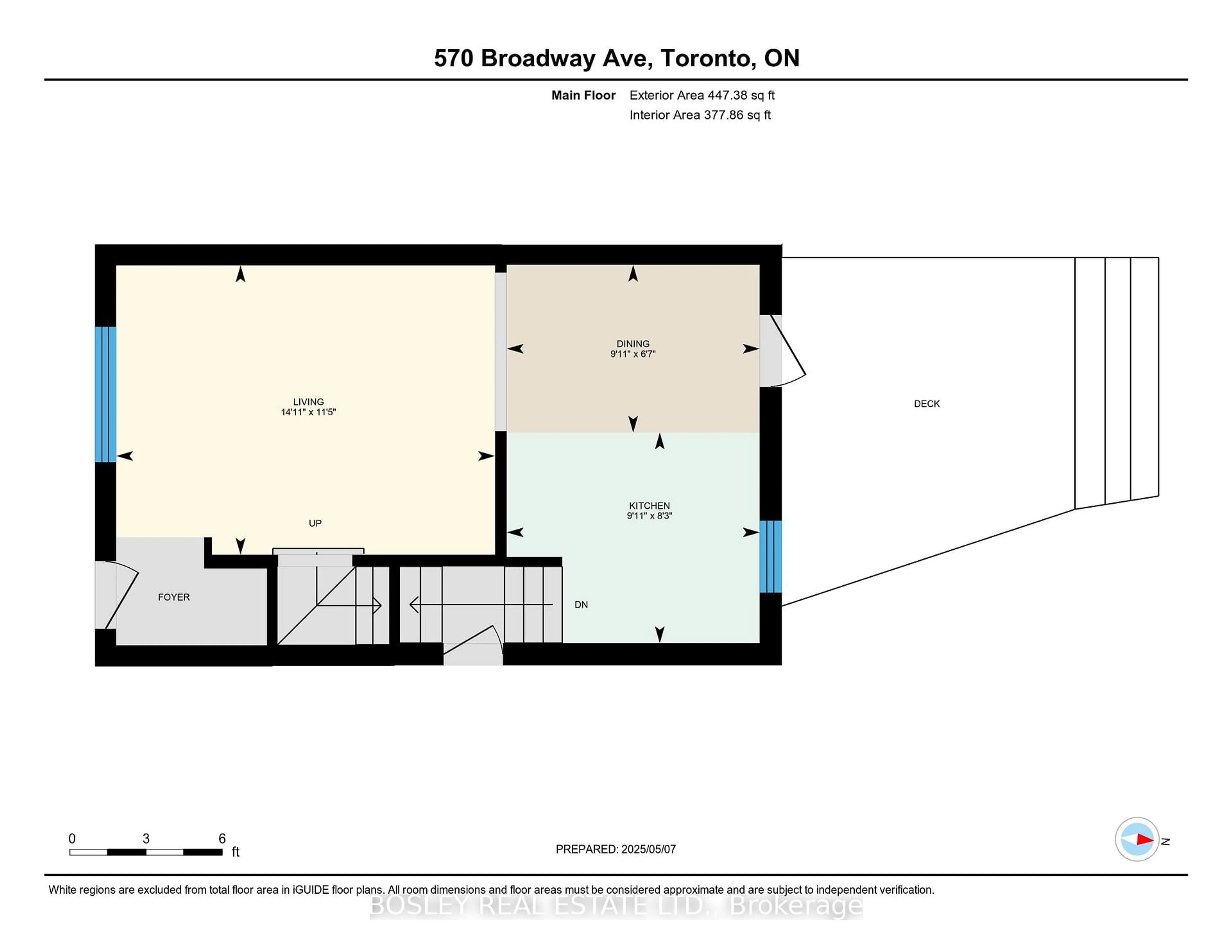 Floor plan for 570 Broadway Ave, Toronto Ontario M4G 2S3