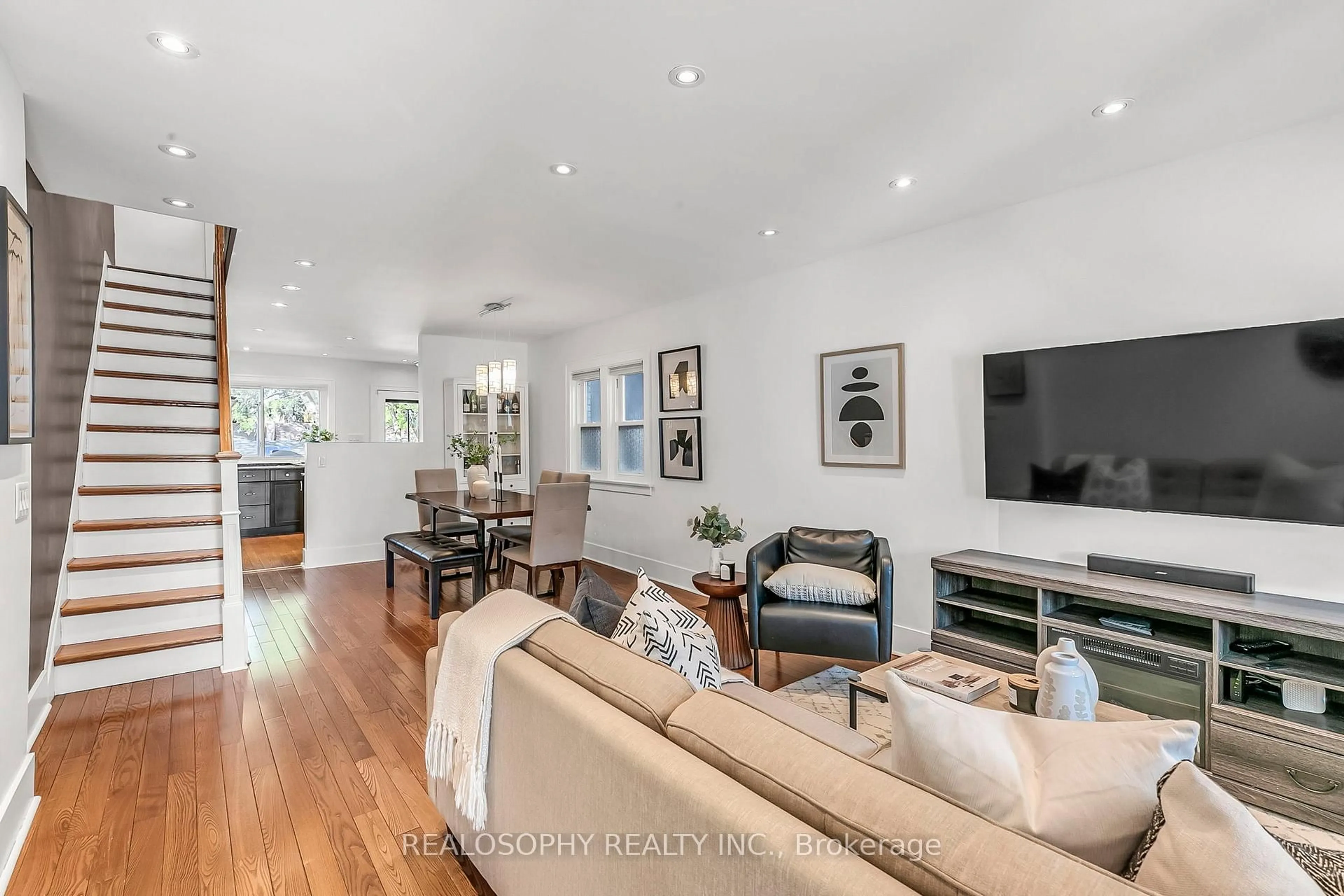 Living room with furniture, unknown for 142 Atlas Ave, Toronto Ontario M6C 3P5