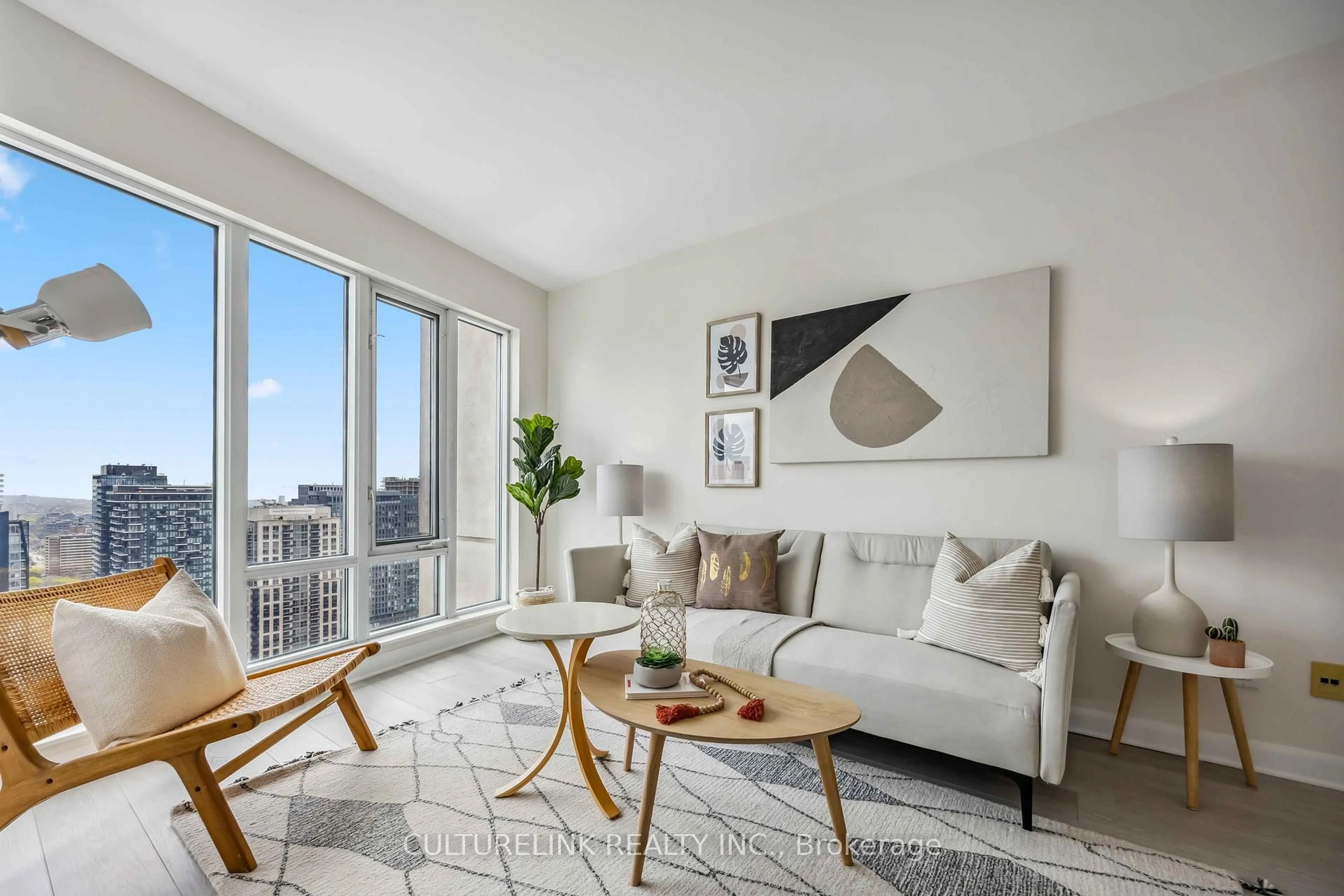Living room with furniture, unknown for 210 Victoria St #3203, Toronto Ontario M5B 2R3