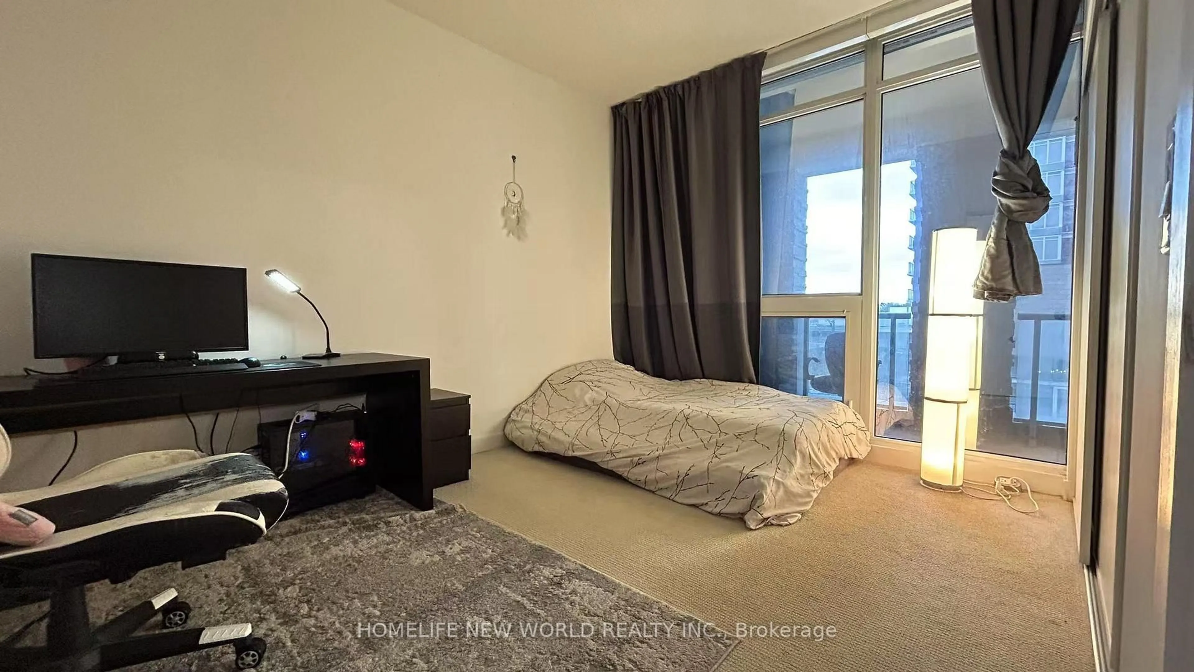 Bedroom with bed, unknown for 72 Esther Shiner Blvd #221, Toronto Ontario M2K 0C4