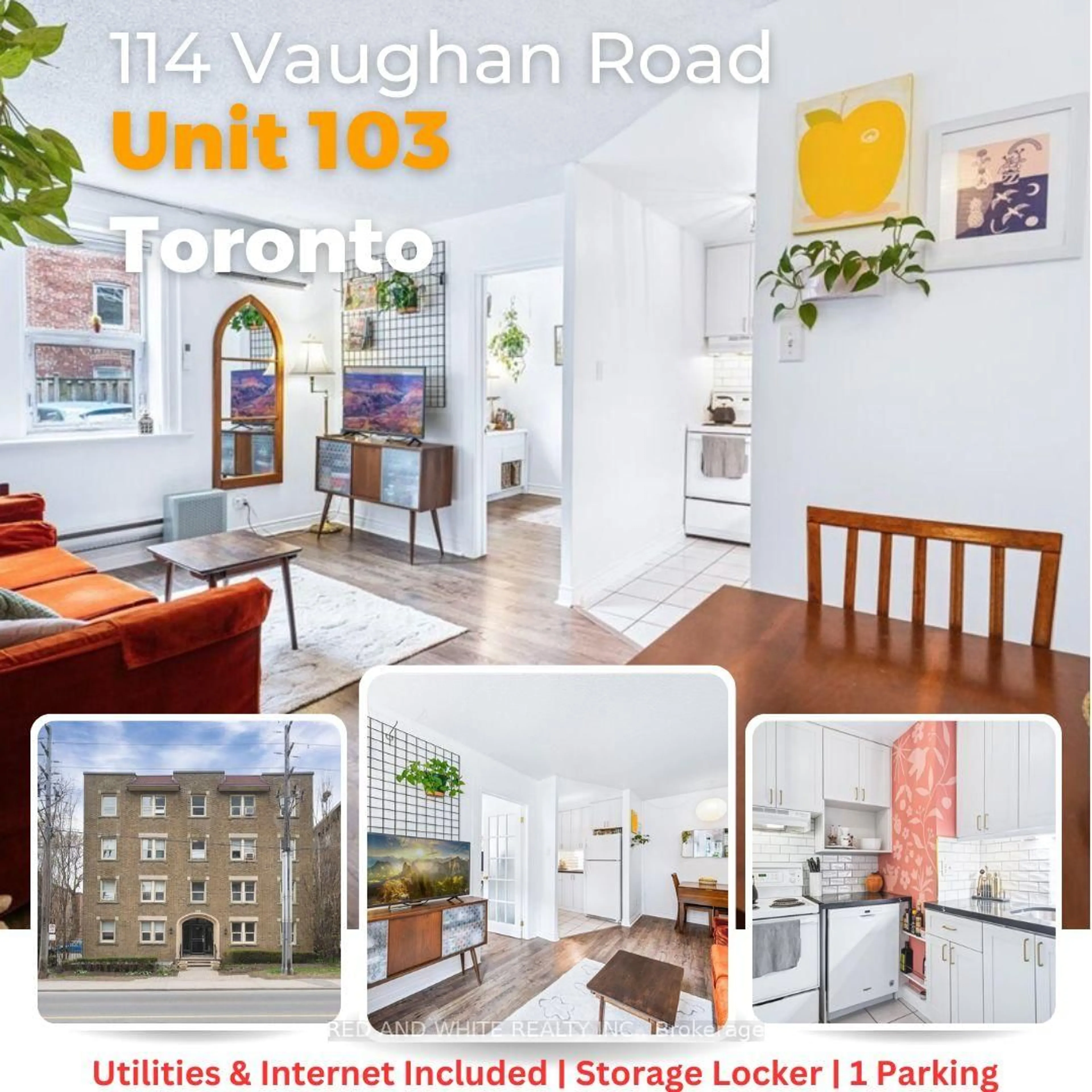 Indoor foyer for 114 Vaughan Rd #103, Toronto Ontario M6C 2M1