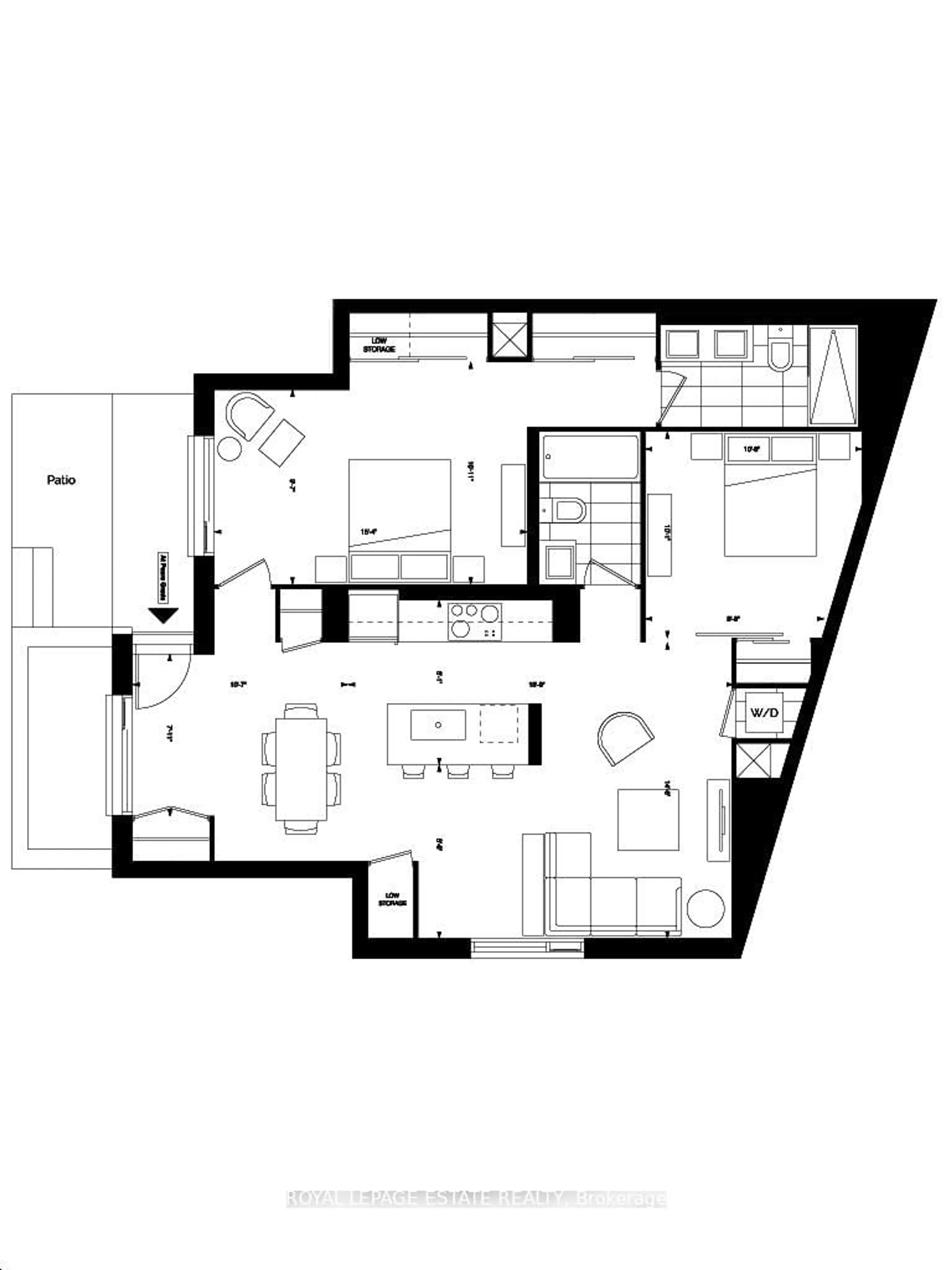Floor plan for 175 Pears Ave #Th8, Toronto Ontario M5R 0C1