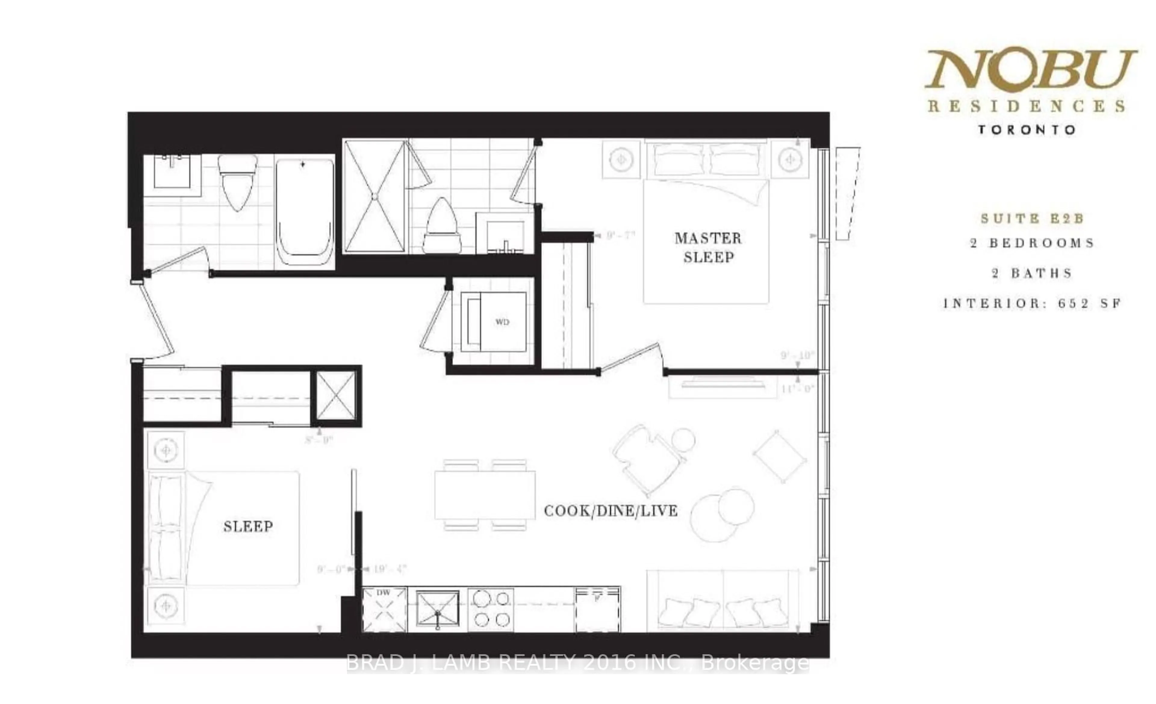 Floor plan for 15 Mercer St #1307, Toronto Ontario M5V 1H2