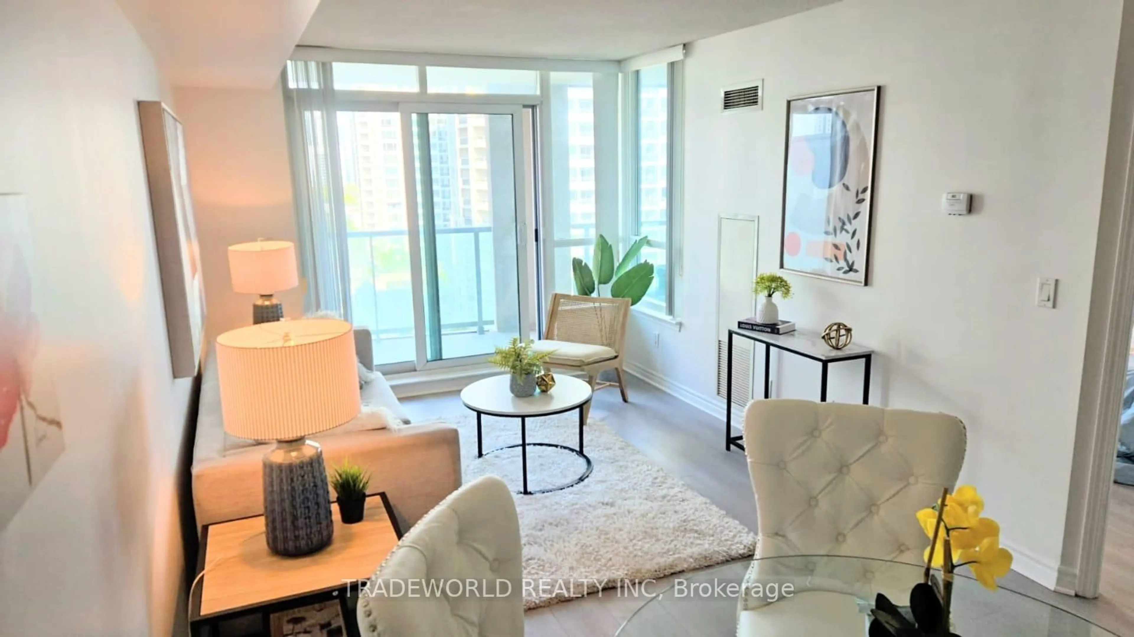 Living room with furniture, unknown for 17 Barberry Pl #1105, Toronto Ontario M2K 3E2