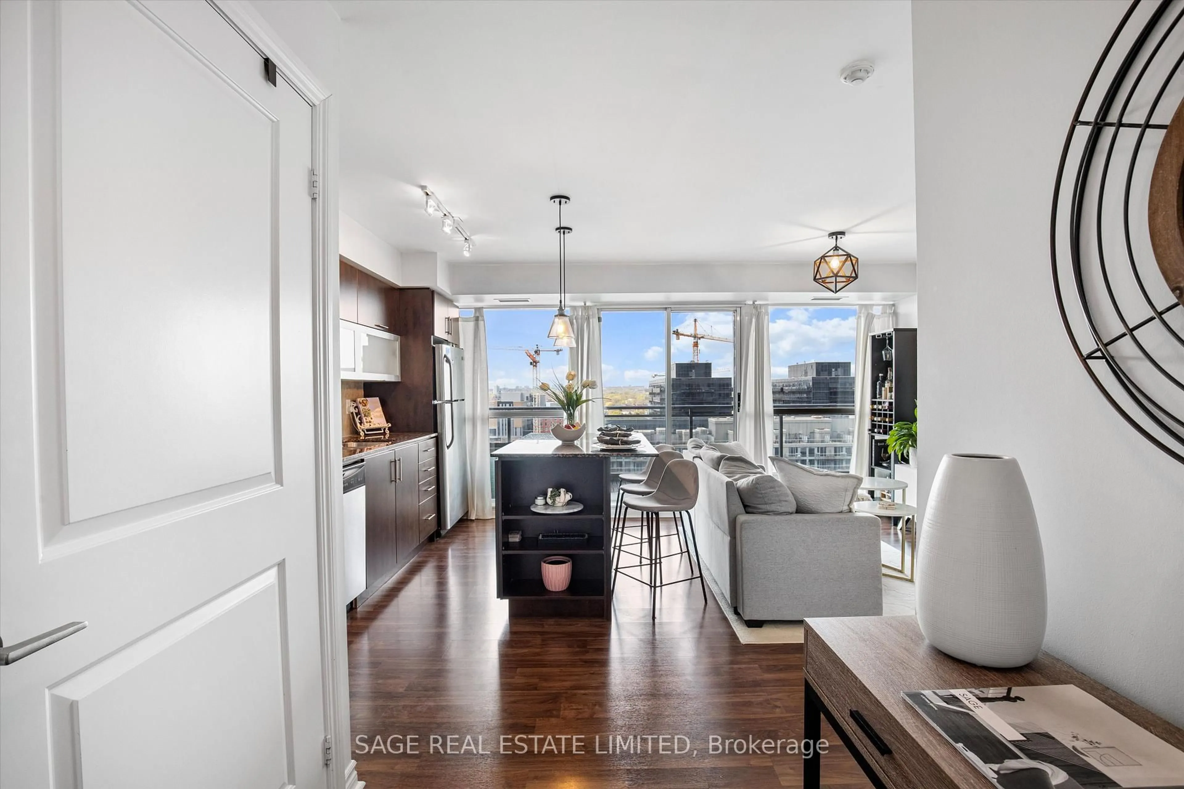 Open concept kitchen, unknown for 100 Western Battery Rd #1508, Toronto Ontario M6K 3S2