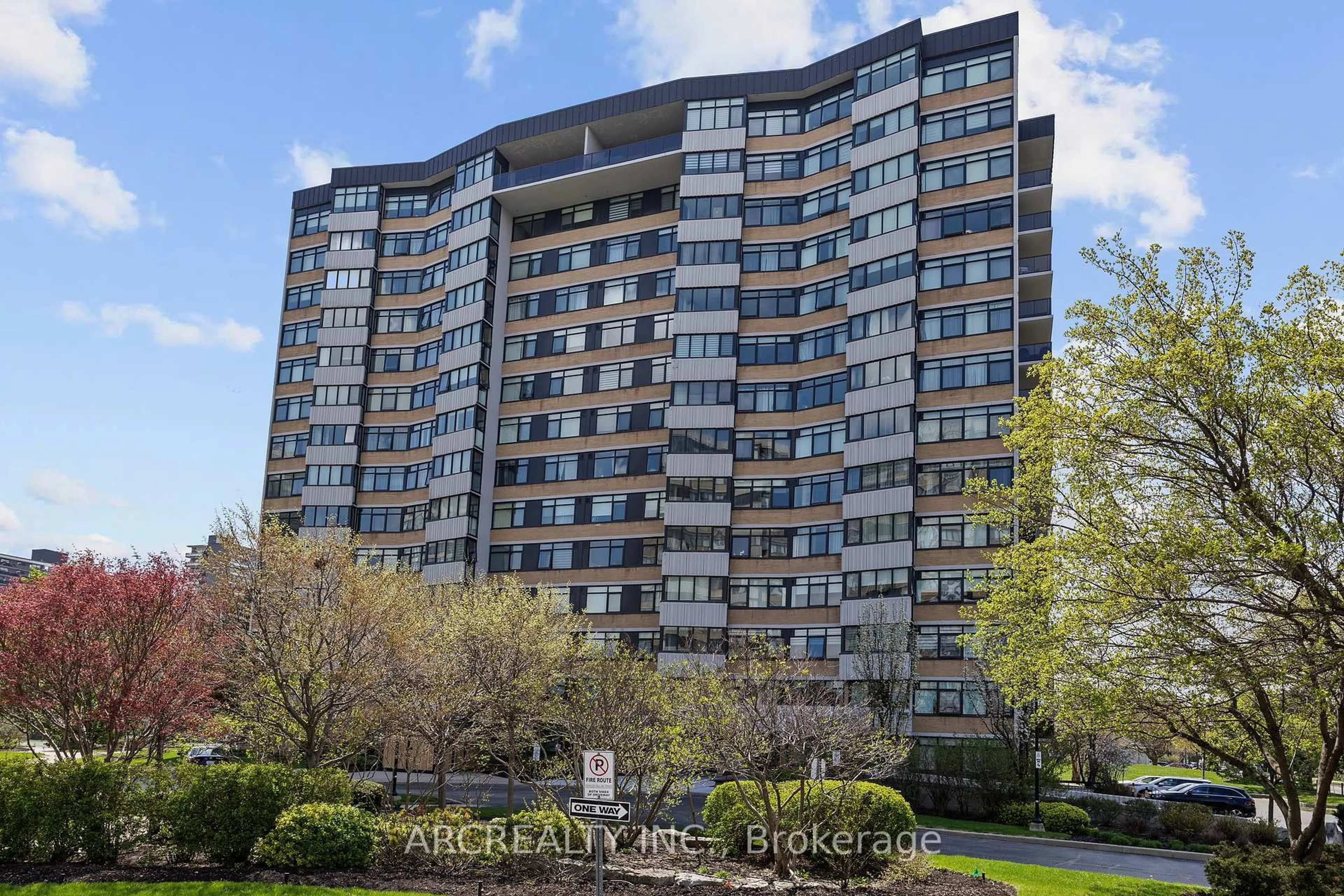 A pic from outside/outdoor area/front of a property/back of a property/a pic from drone, unknown for 90 Fisherville Rd #304, Toronto Ontario M2R 3J9