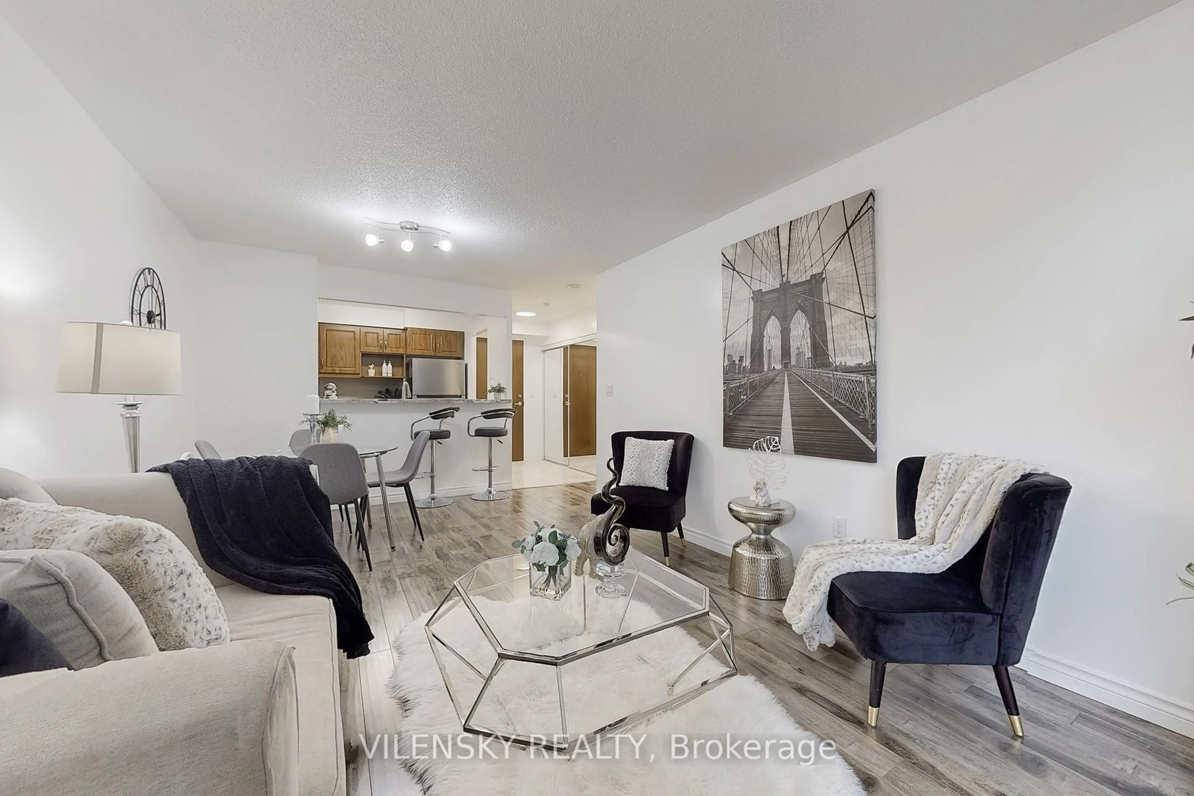 Living room with furniture, unknown for 29 Pemberton Ave #207, Toronto Ontario M2M 4L5