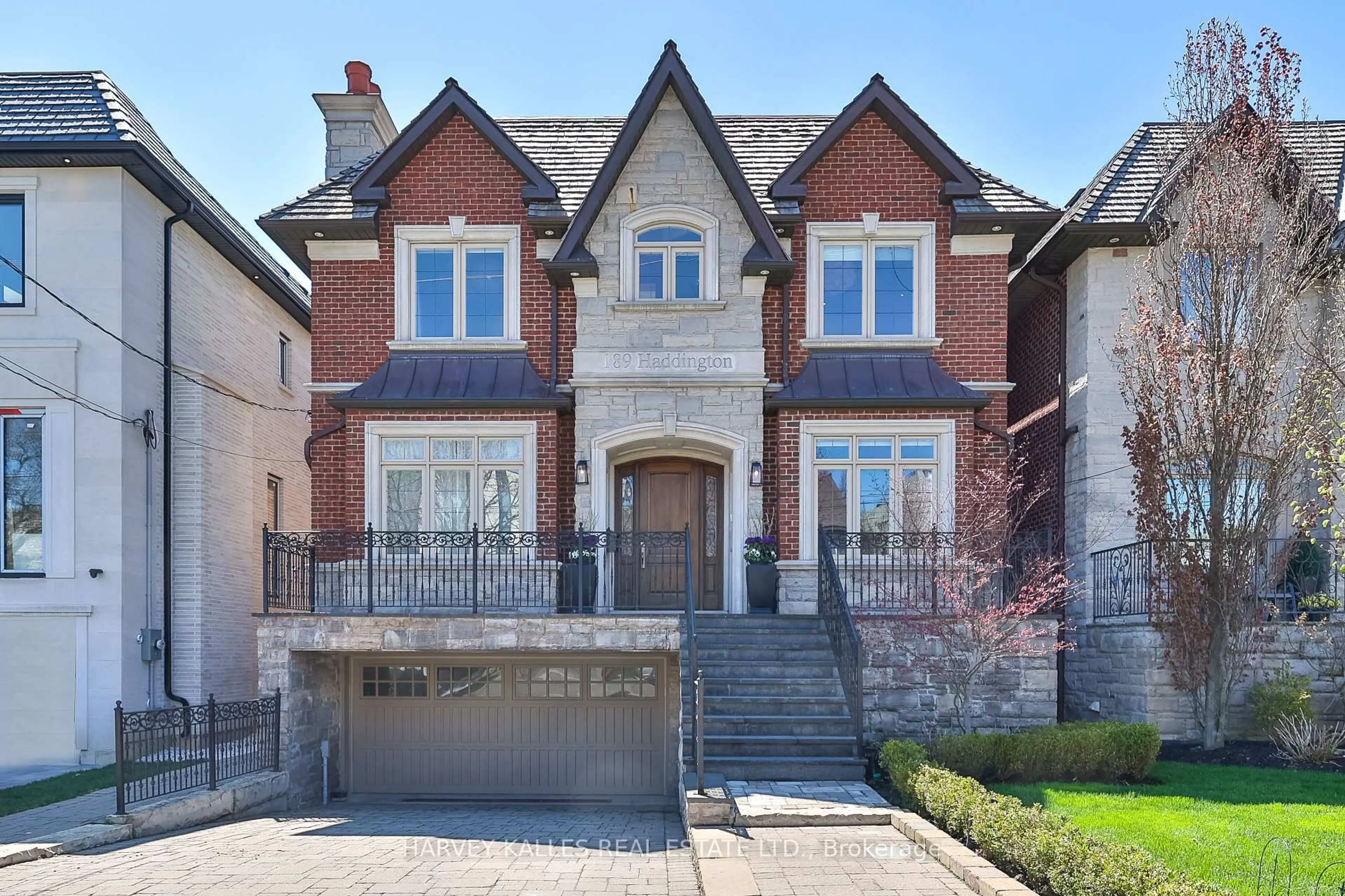 Home with brick exterior material, street for 189 Haddington Ave, Toronto Ontario M5M 2P7