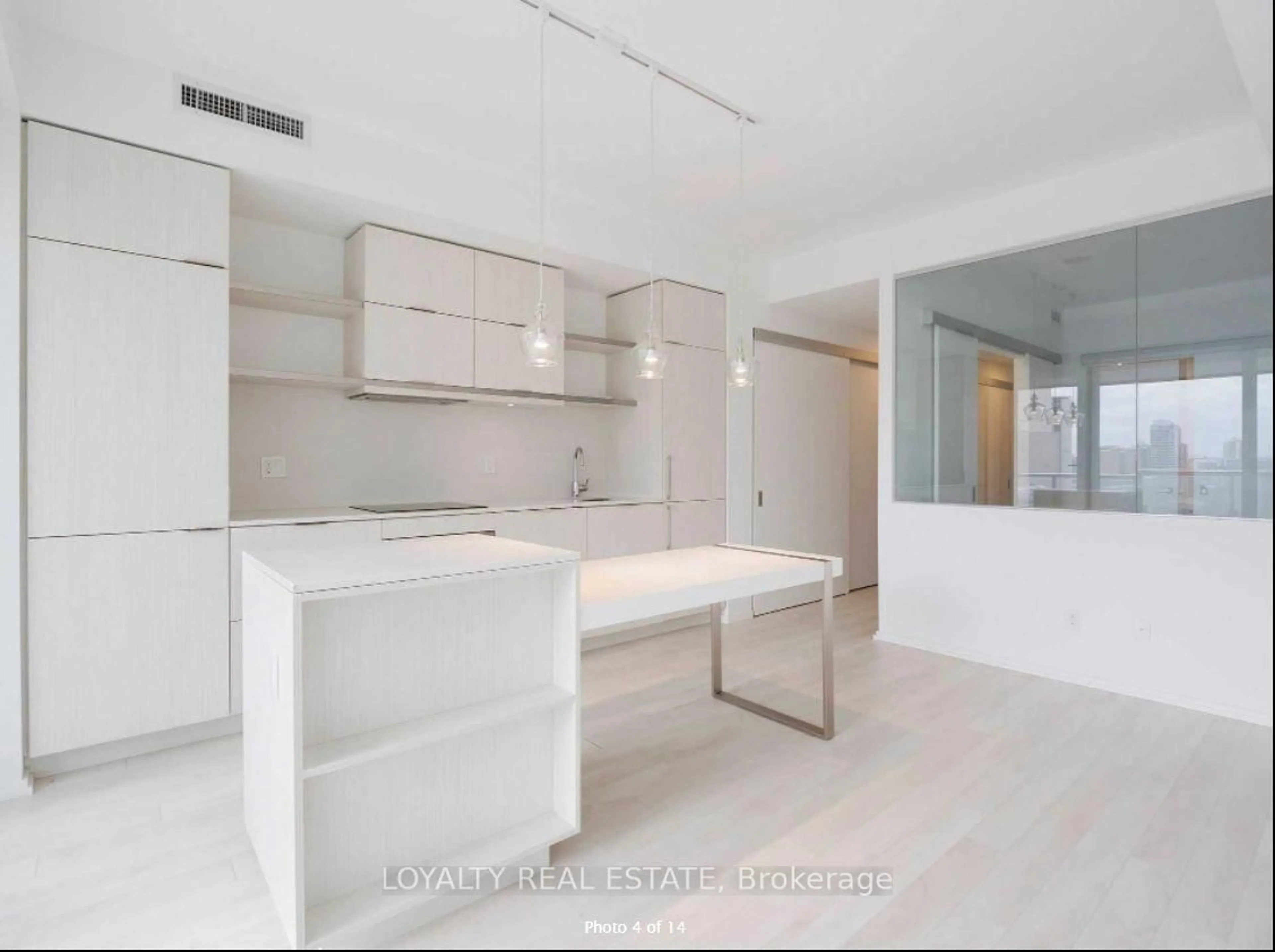 Open concept kitchen, ceramic/tile floor for 197 Yonge St #1210, Toronto Ontario M5B 0C1