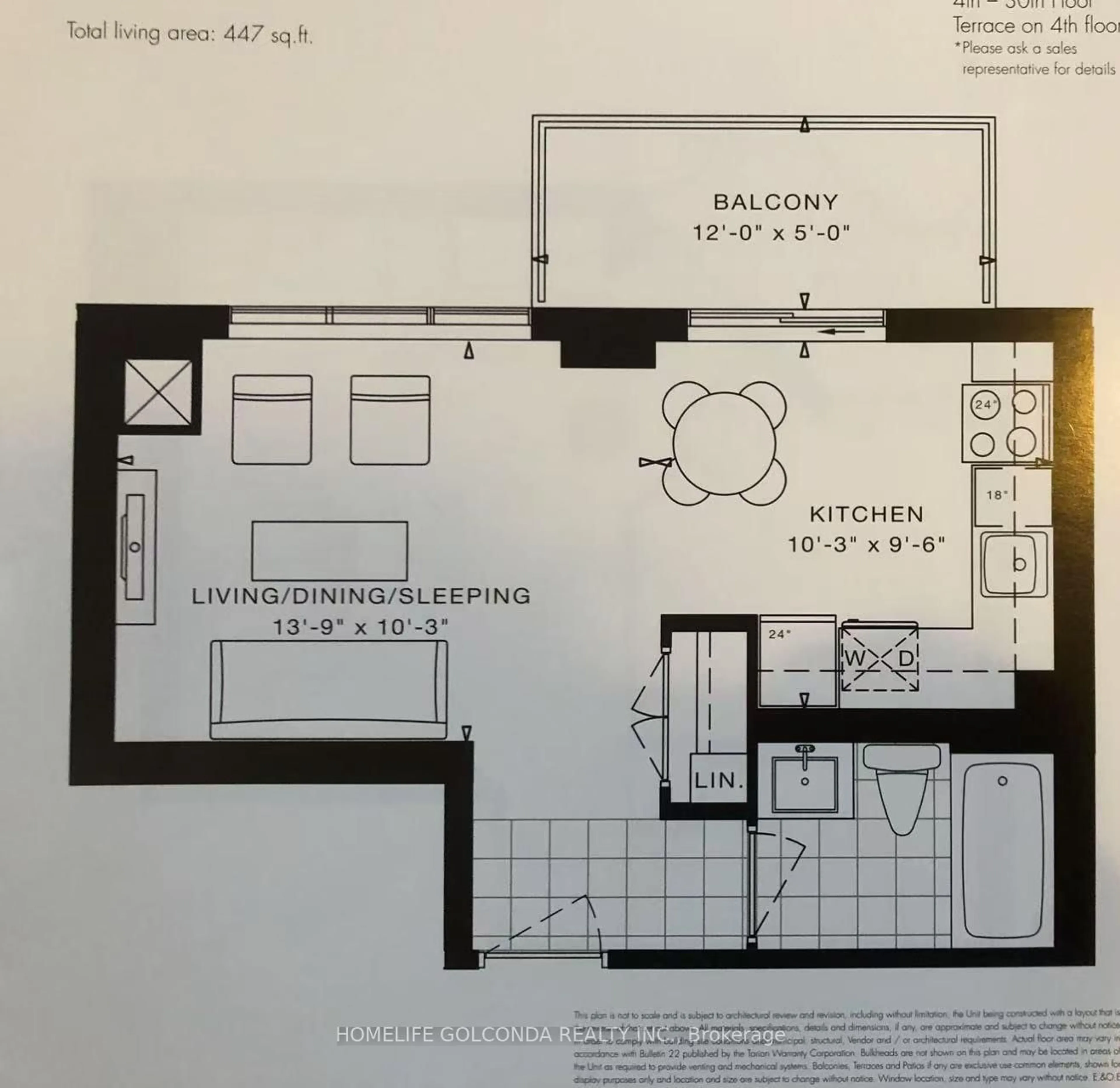 Floor plan for 275 YORKLAND Rd #2903, Toronto Ontario M2J 0B4