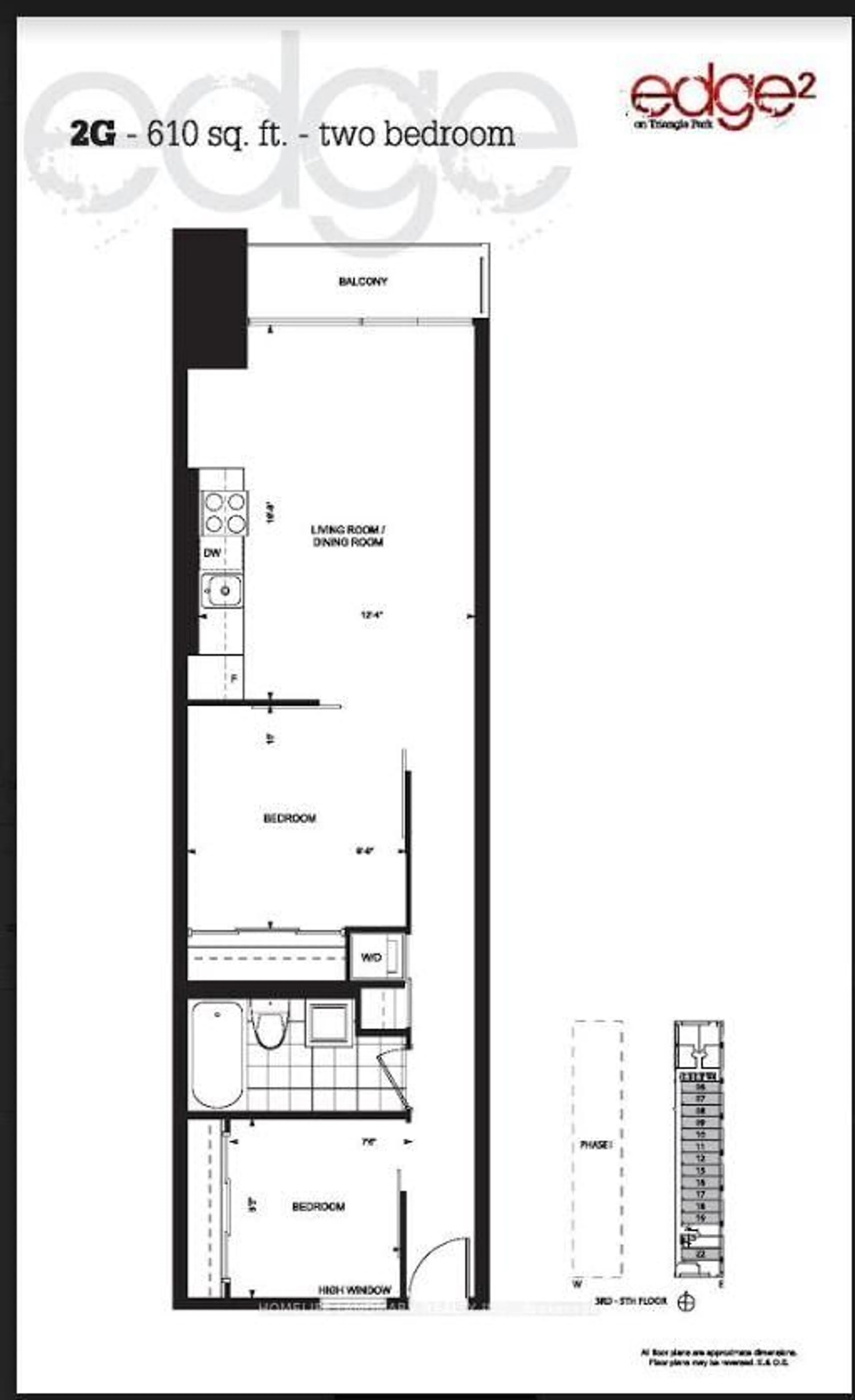 Floor plan for 36 lisgar St #623e, Toronto Ontario M6J 3G2
