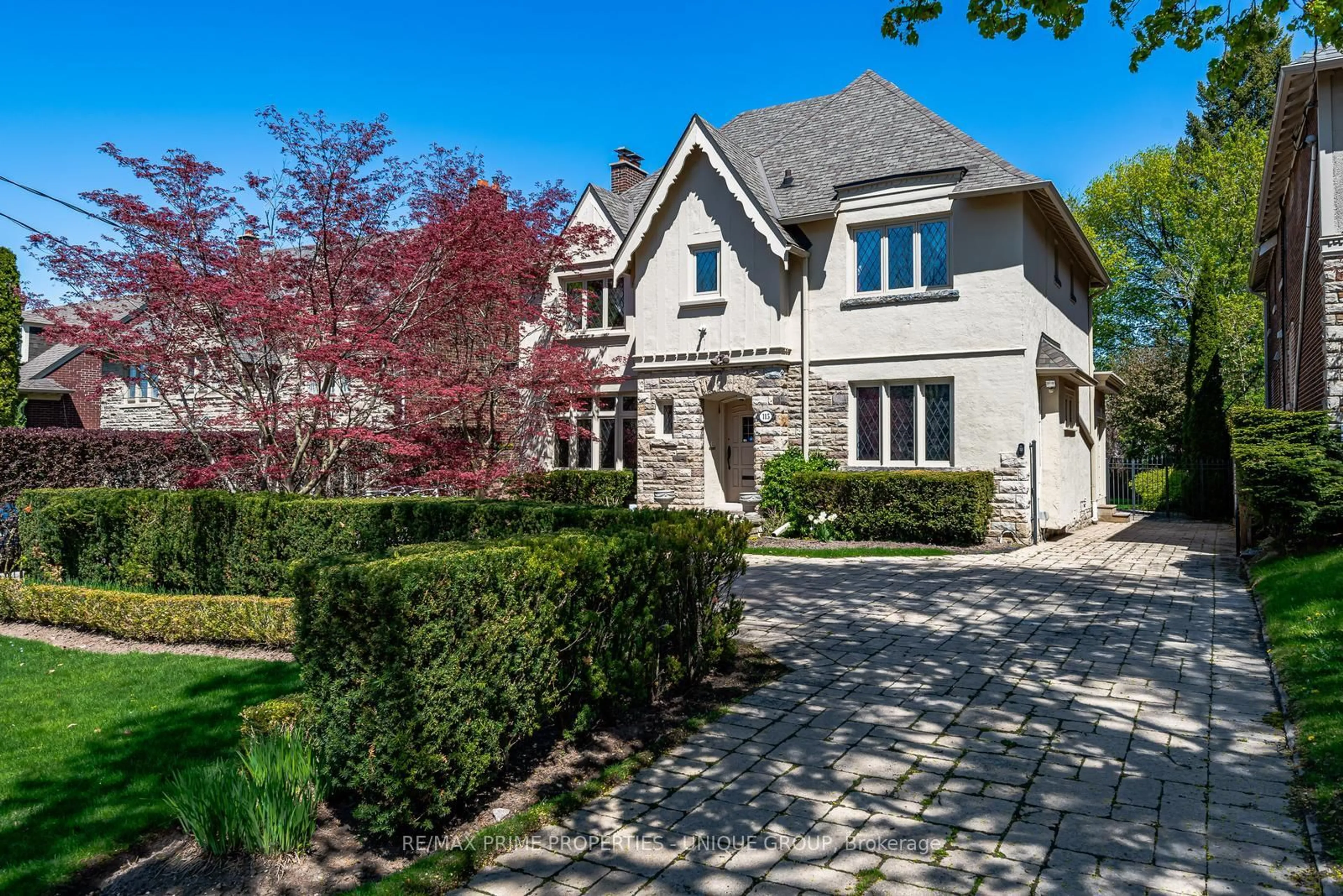 Home with brick exterior material, street for 115 Glenayr Rd, Toronto Ontario M5P 3C1