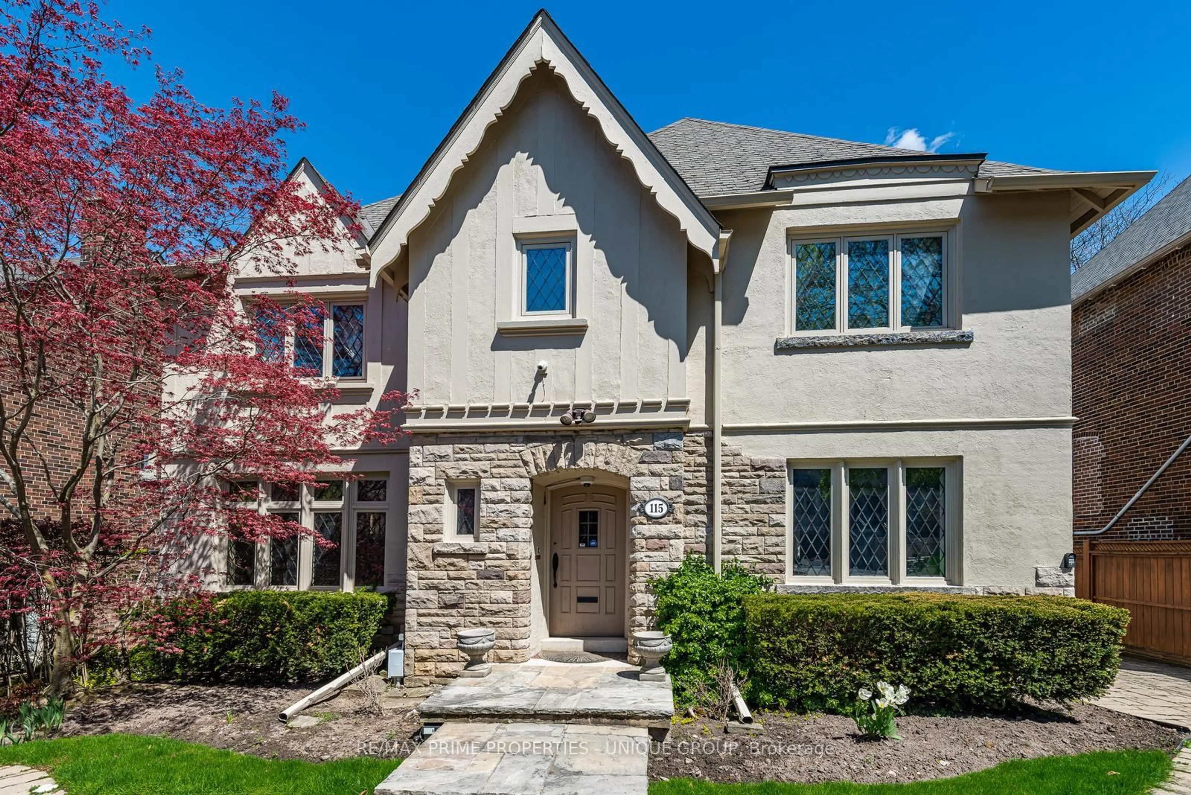 Home with brick exterior material, street for 115 Glenayr Rd, Toronto Ontario M5P 3C1