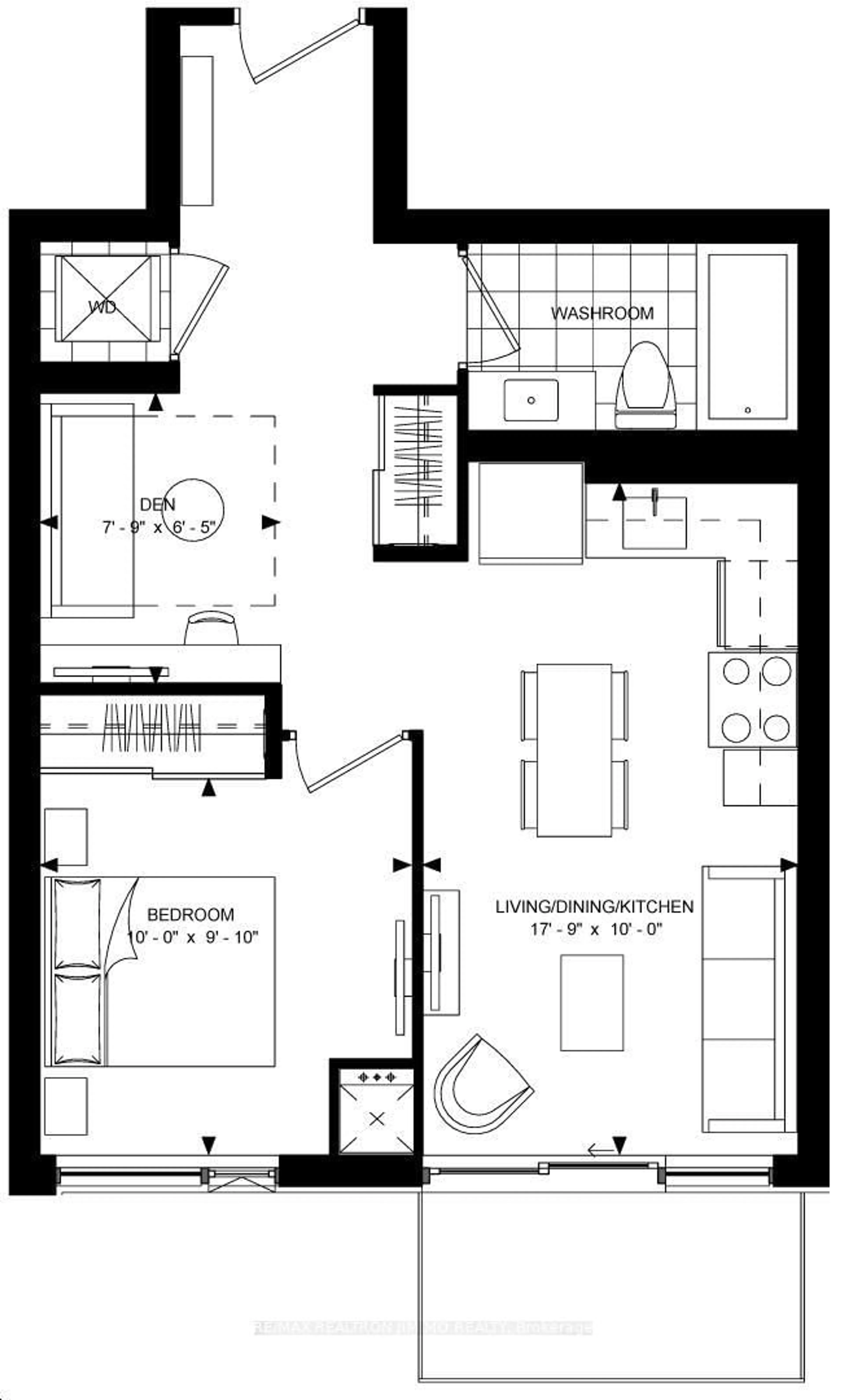 Floor plan for 25 Holly St #1605, Toronto Ontario M4S 0E3