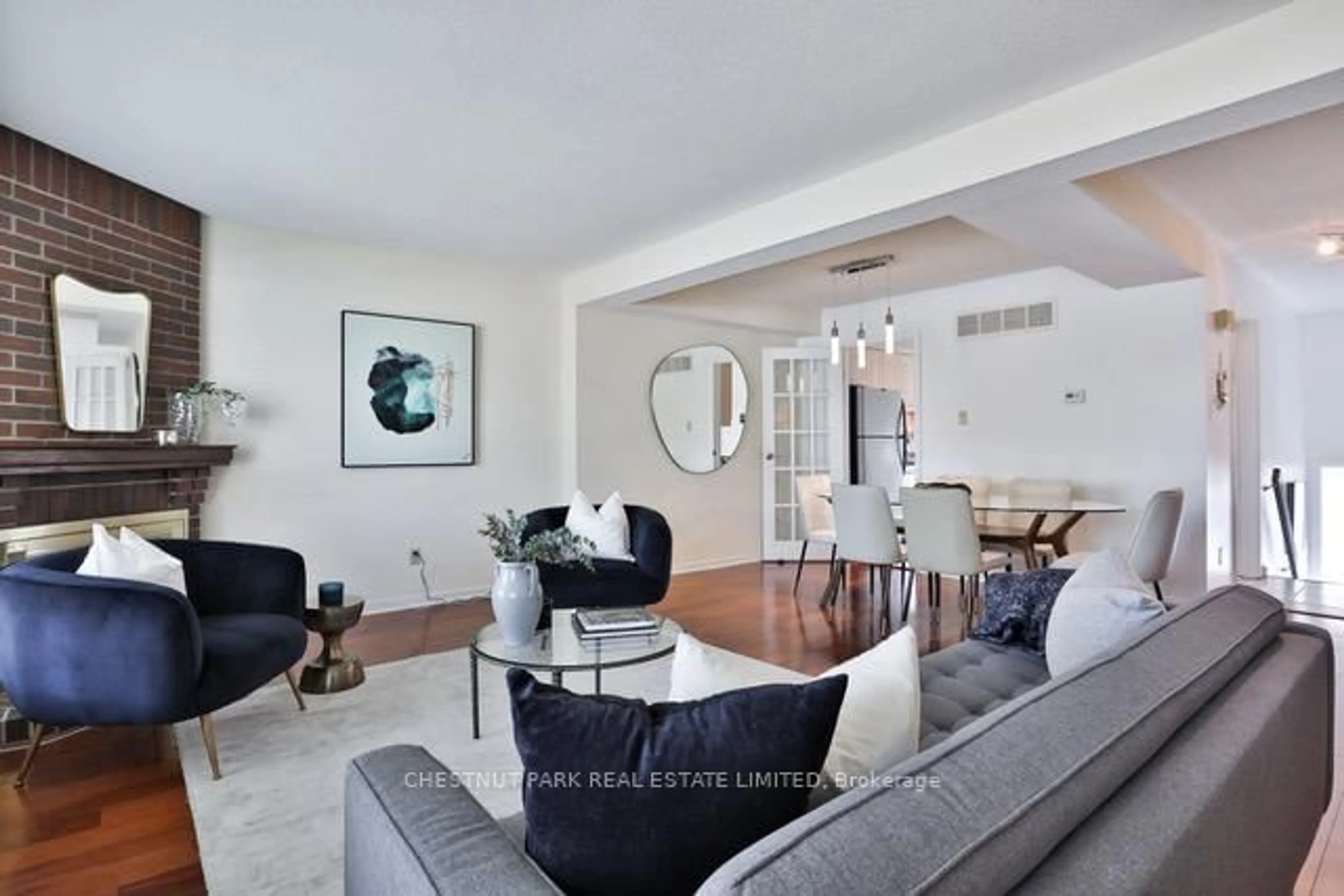 Living room with furniture, unknown for 84 Flaming Roseway N/A, Toronto Ontario M5N 5W8