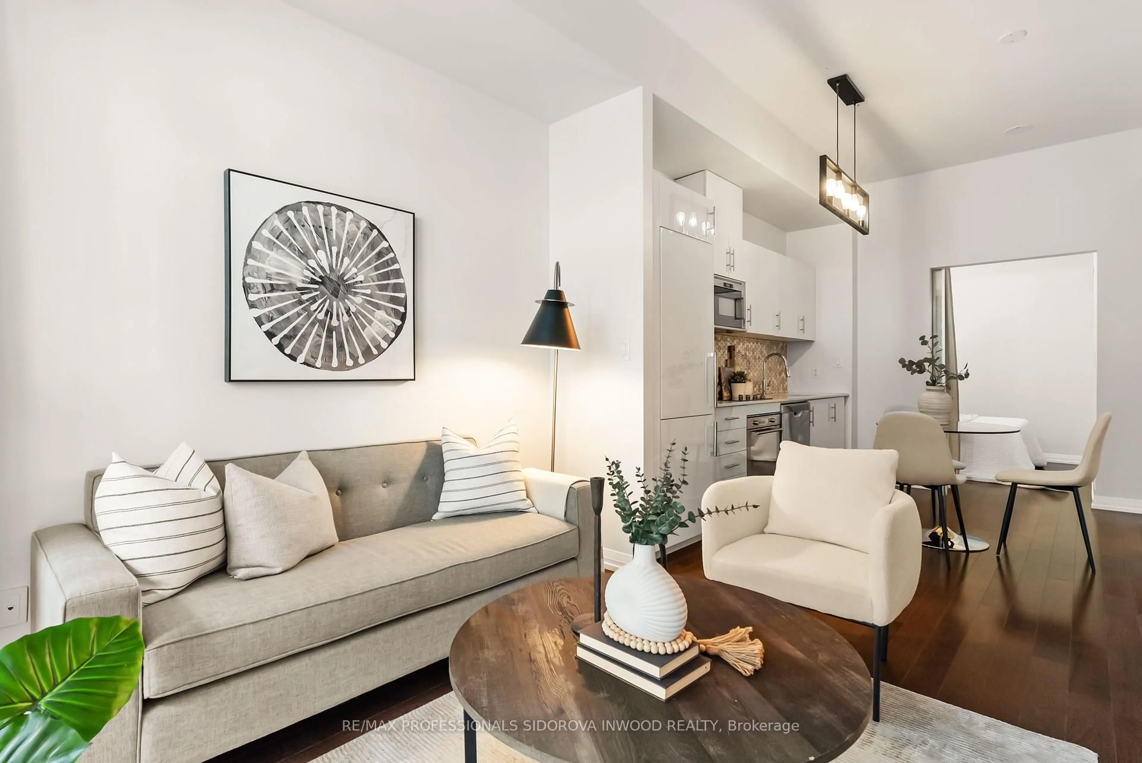Living room with furniture, unknown for 460 Adelaide St #102, Toronto Ontario M5A 1N6