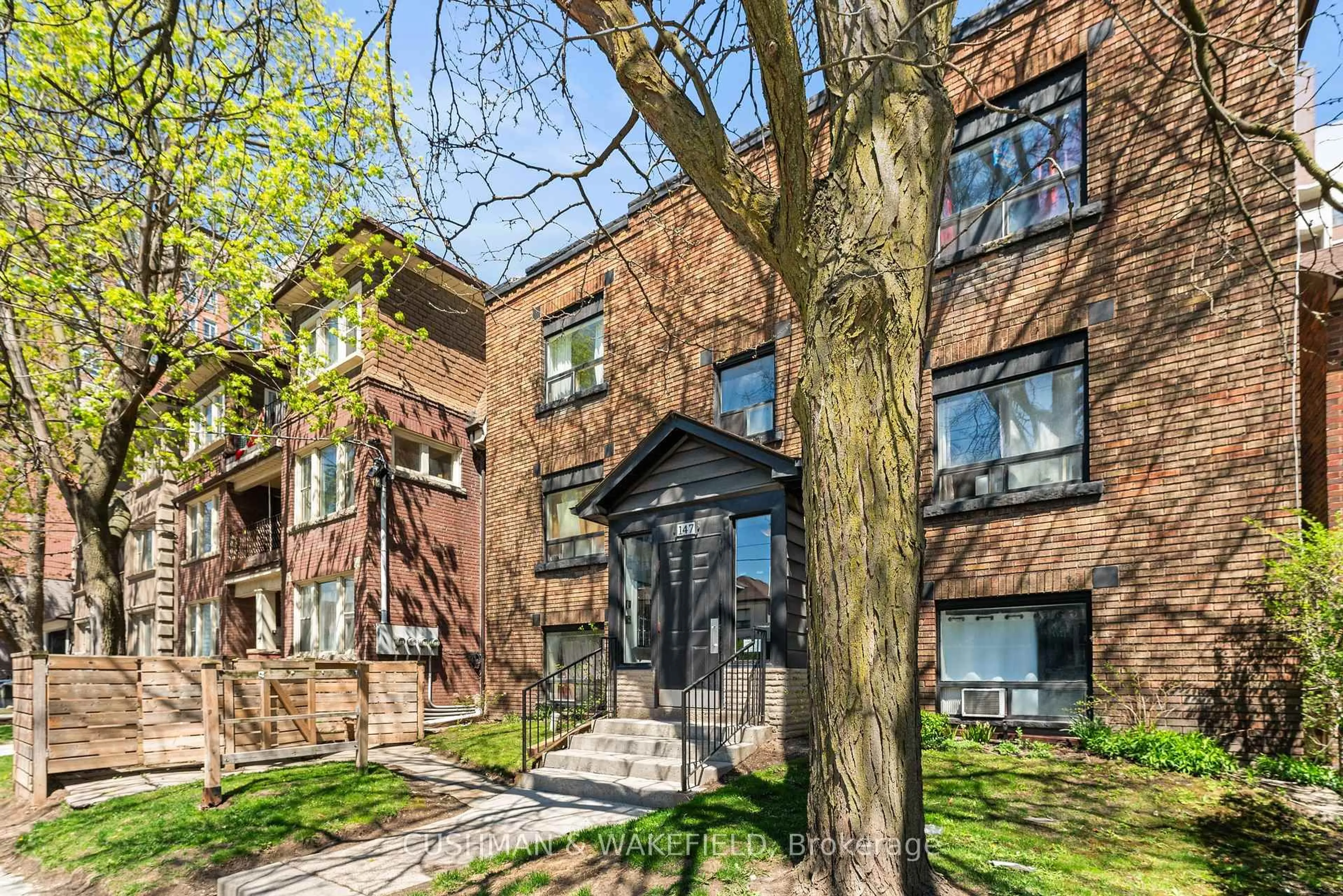 Home with brick exterior material, street for 147 Vaughan Rd, Toronto Ontario M6C 2L9