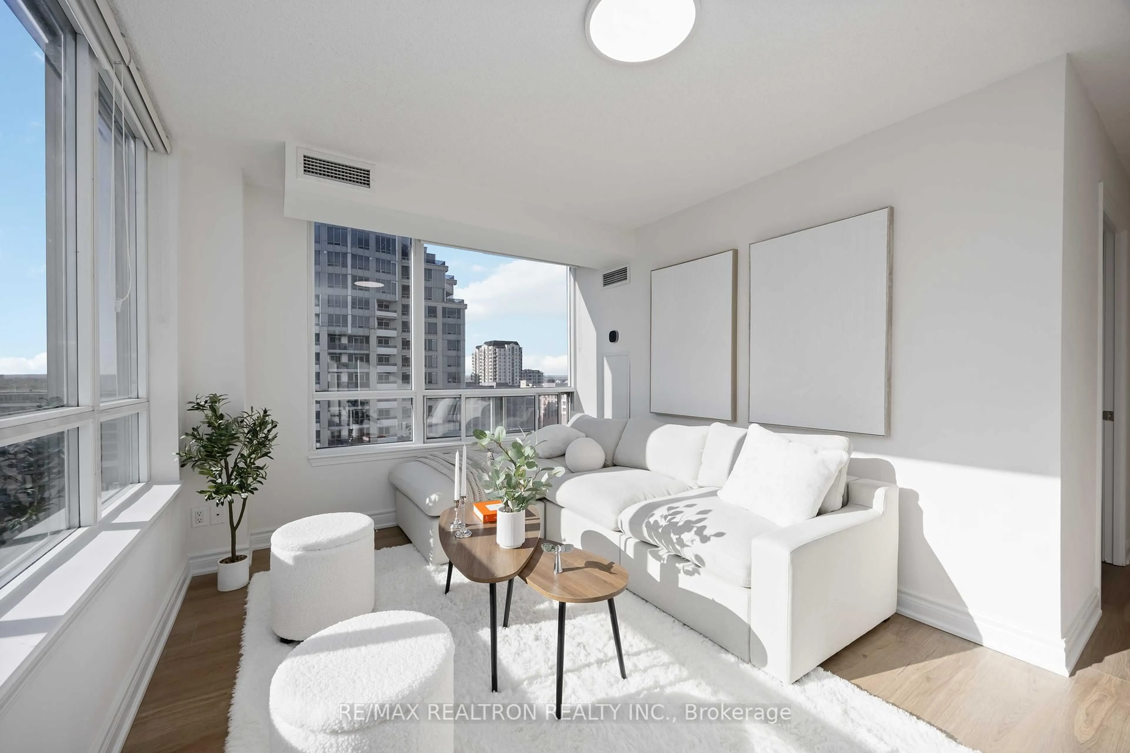 Living room with furniture, unknown for 3 Rean Dr #1101, Toronto Ontario M2K 3C2