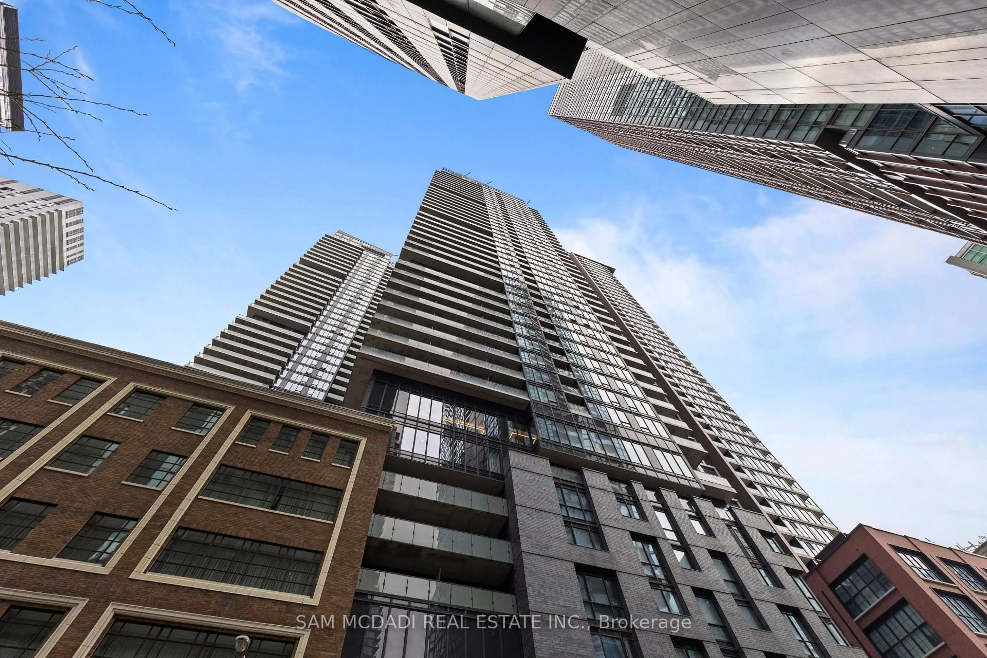 A pic from outside/outdoor area/front of a property/back of a property/a pic from drone, unknown for 115 Blue Jays Way #310, Toronto Ontario M5V 0N4