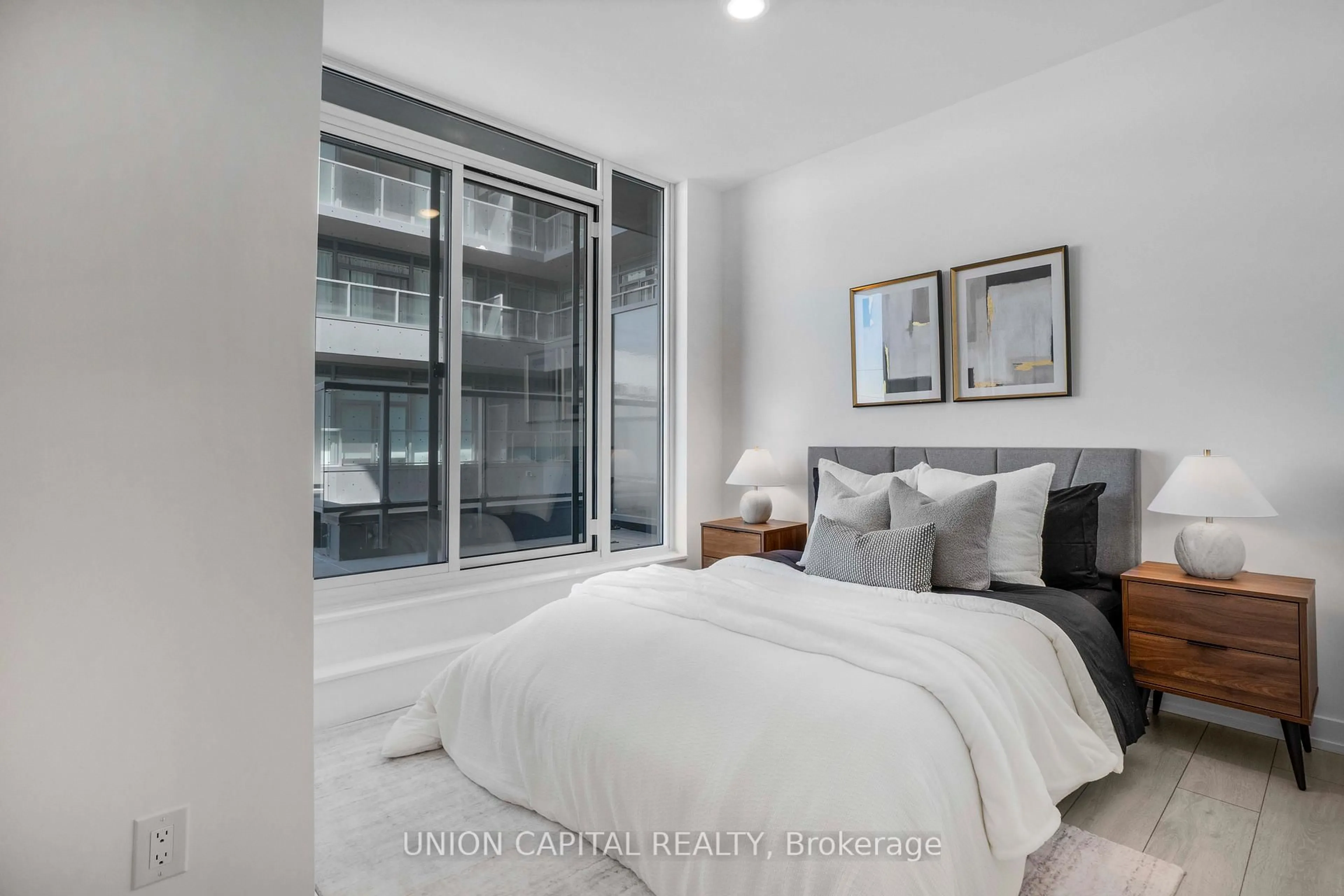 Bedroom with bed, unknown for 500 Dupont St #319, Toronto Ontario M6G 0B8