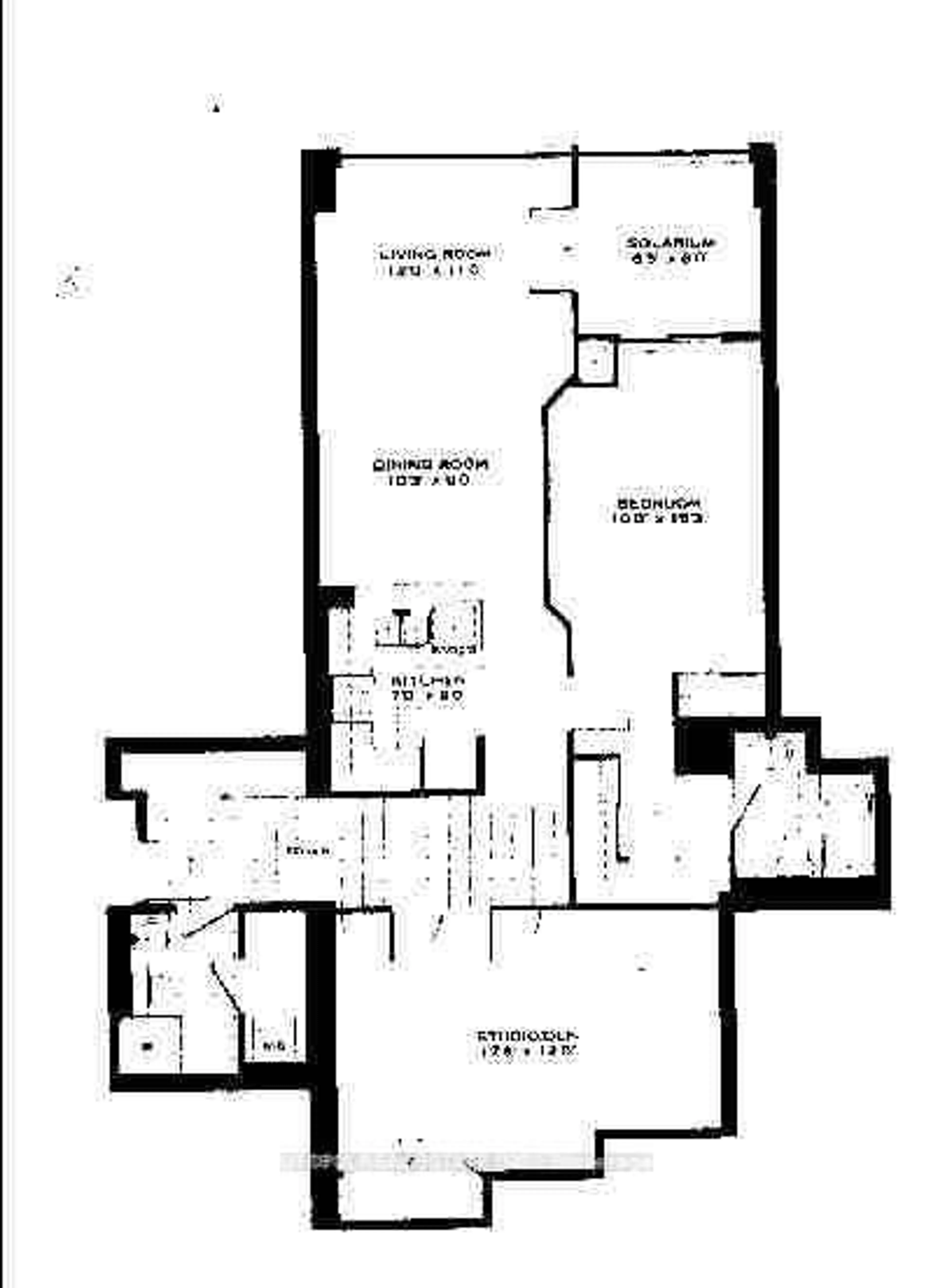 Floor plan for 7 King St #1017, Toronto Ontario M5C 1B2