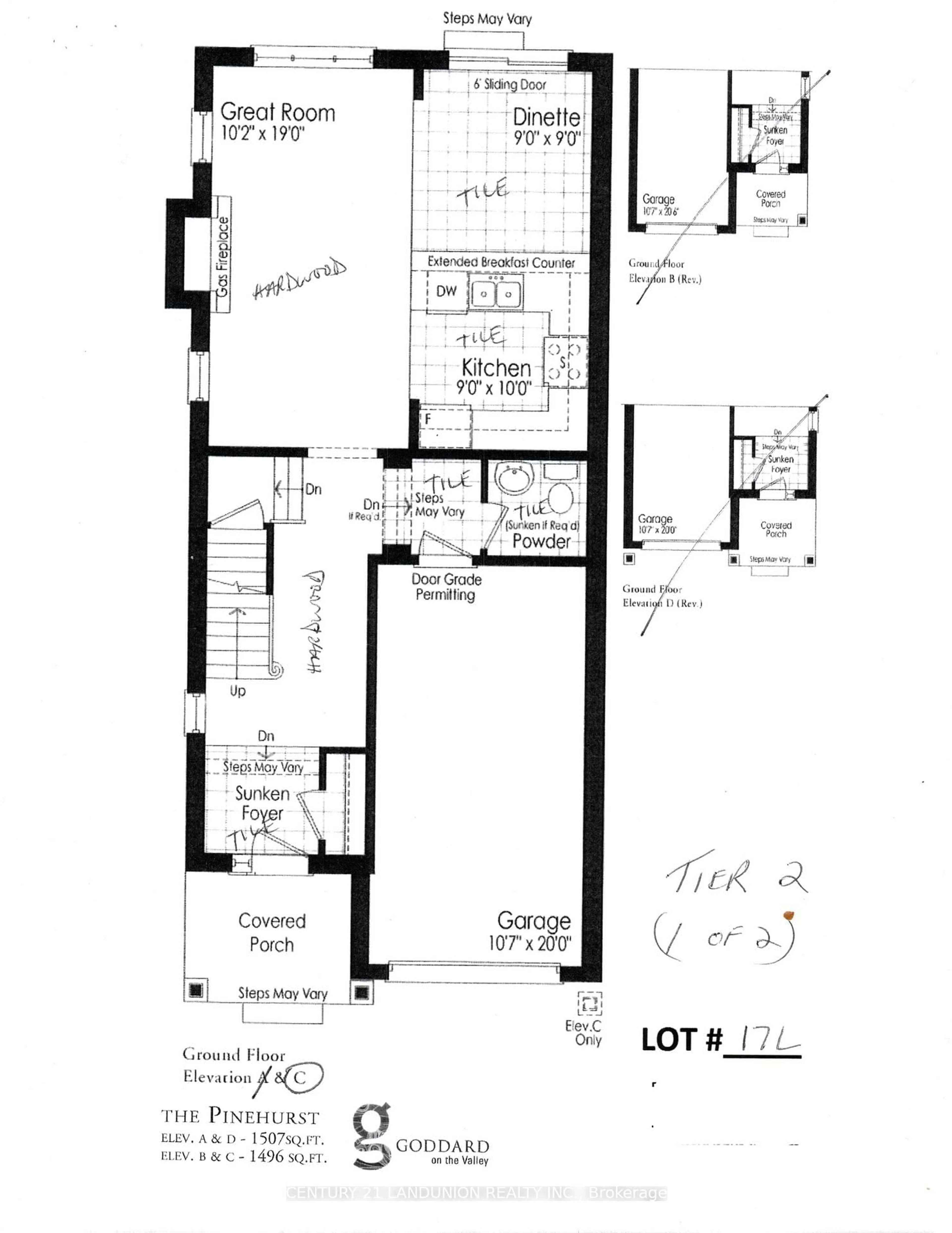 Floor plan for 35 Goldthread Terr, Toronto Ontario M3H 0B9