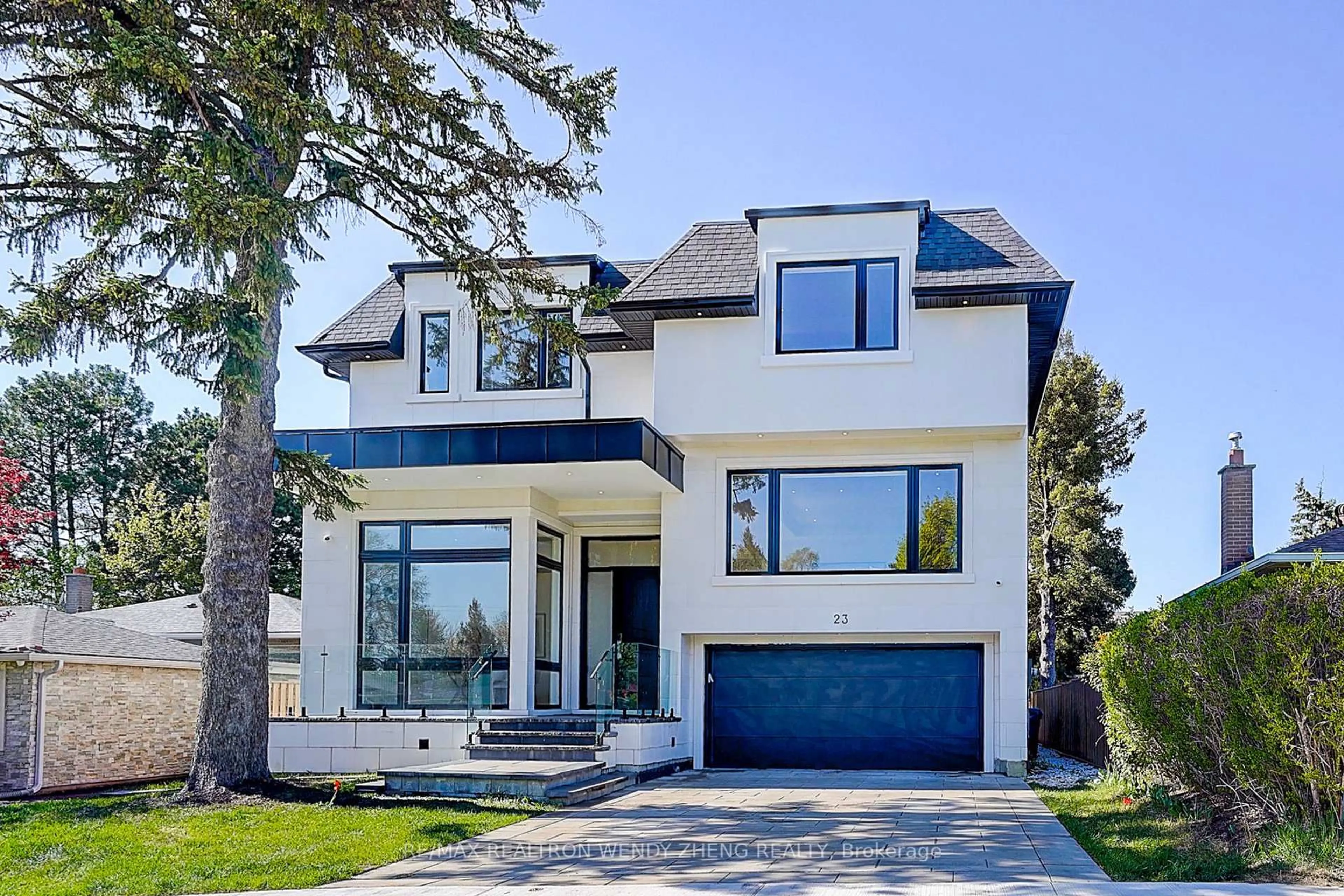 Home with brick exterior material, street for 23 Cresthaven Dr, Toronto Ontario M2H 1L9
