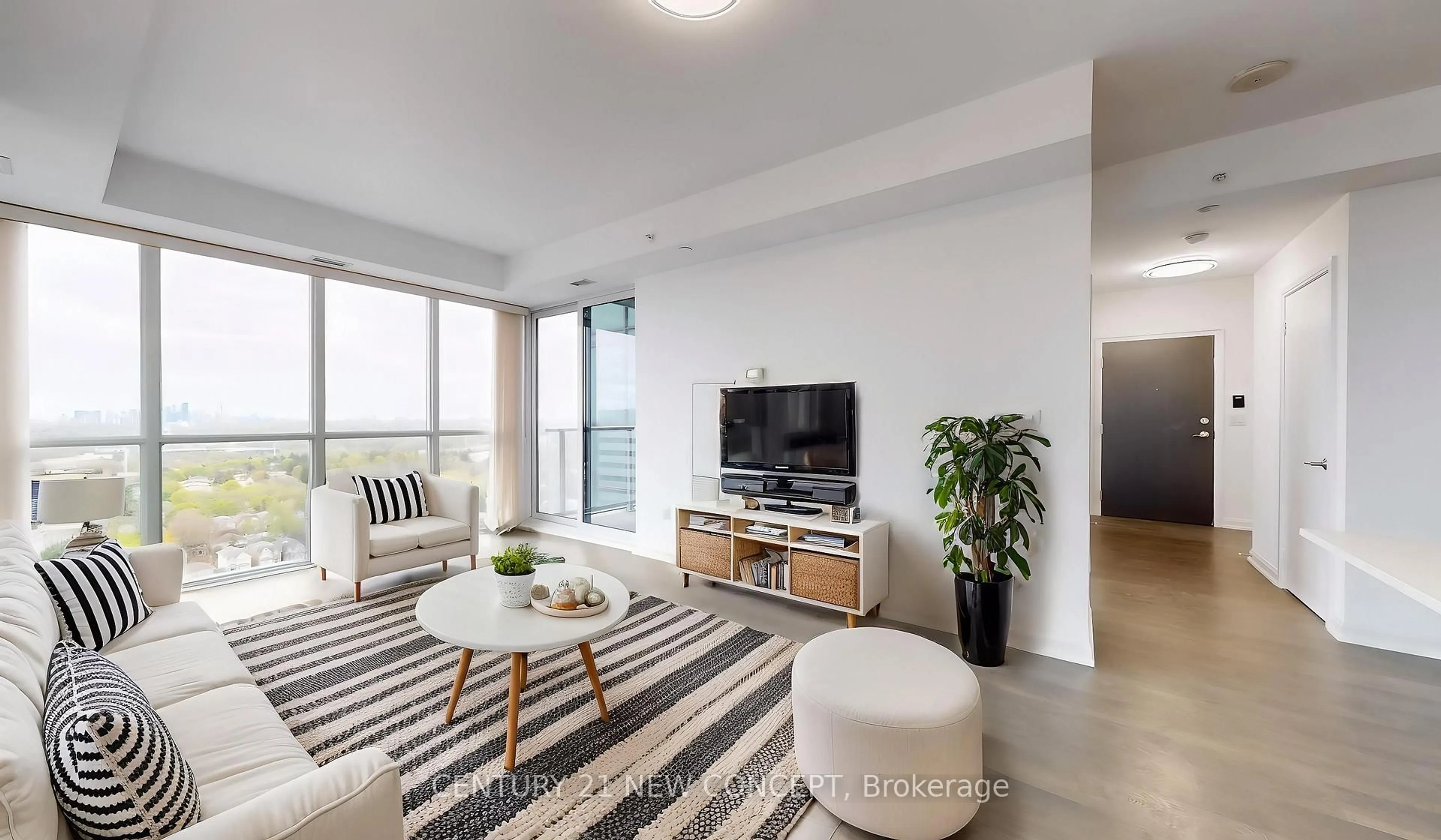 Living room with furniture, unknown for 11 Bogert Ave #2002, Toronto Ontario M2N 0H4