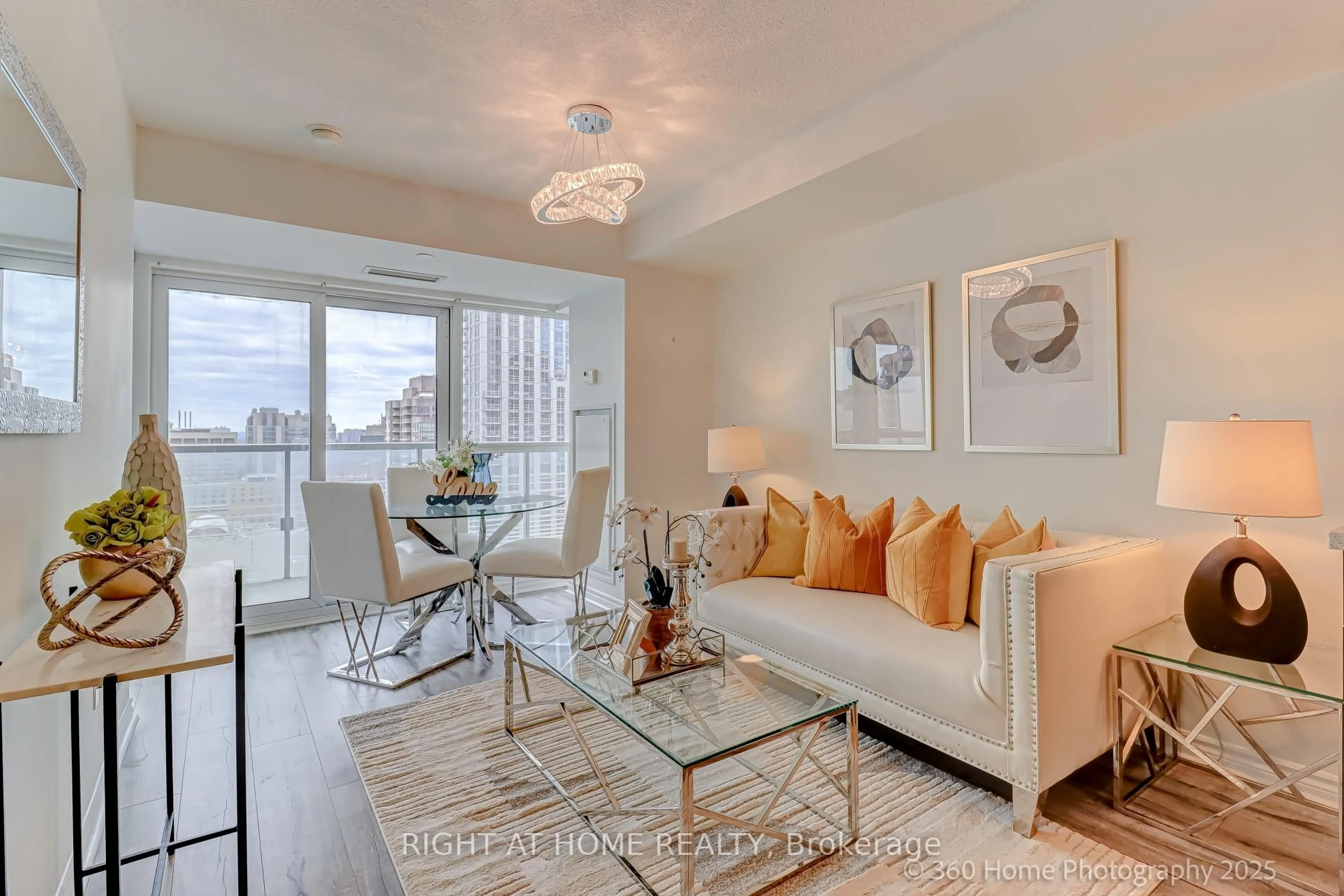 Living room with furniture, unknown for 386 Yonge St #2513, Toronto Ontario M5B 0A5