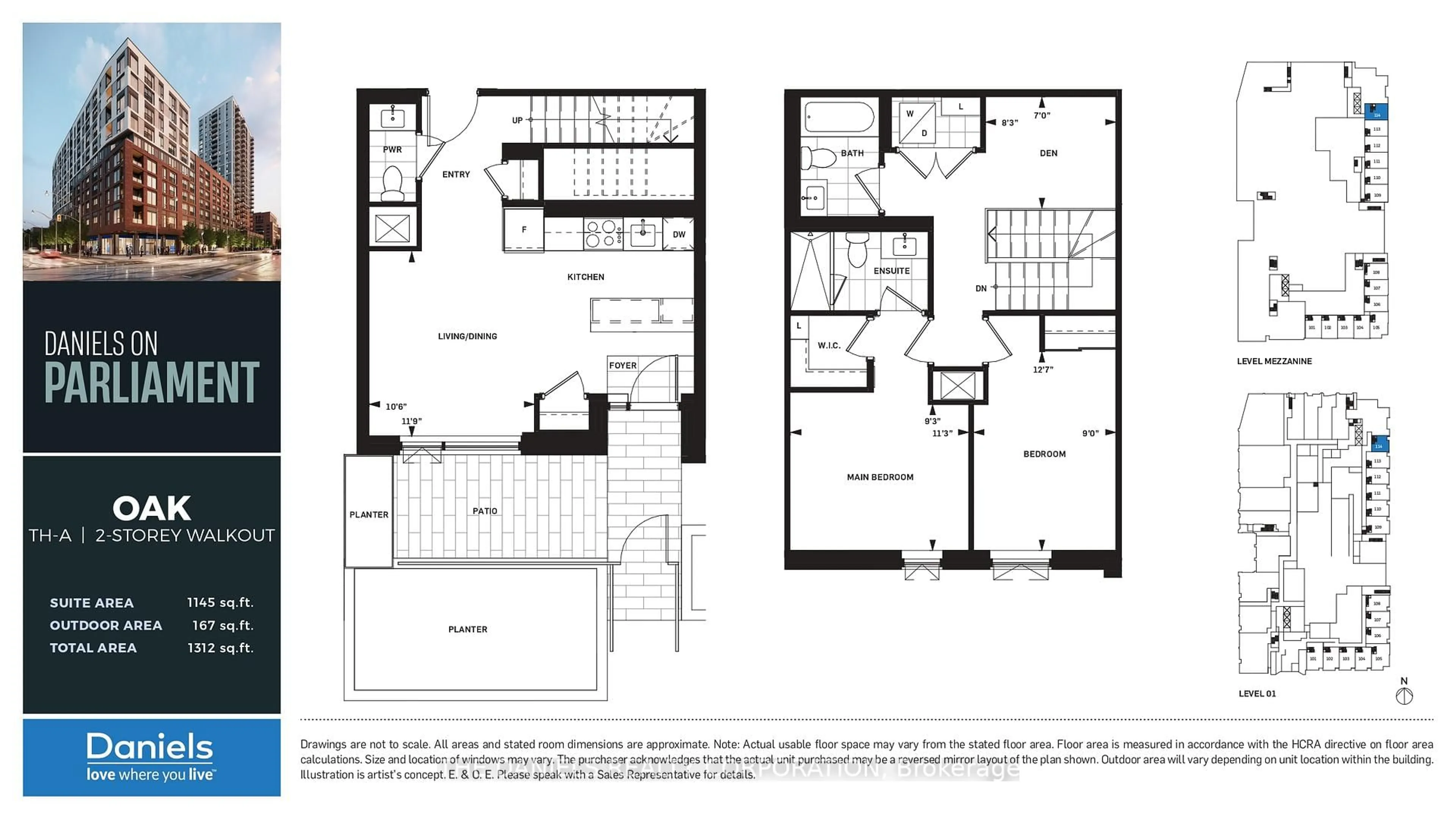 Floor plan for 30 Dreamers Way N/A #114, Toronto Ontario M5A 0Y7