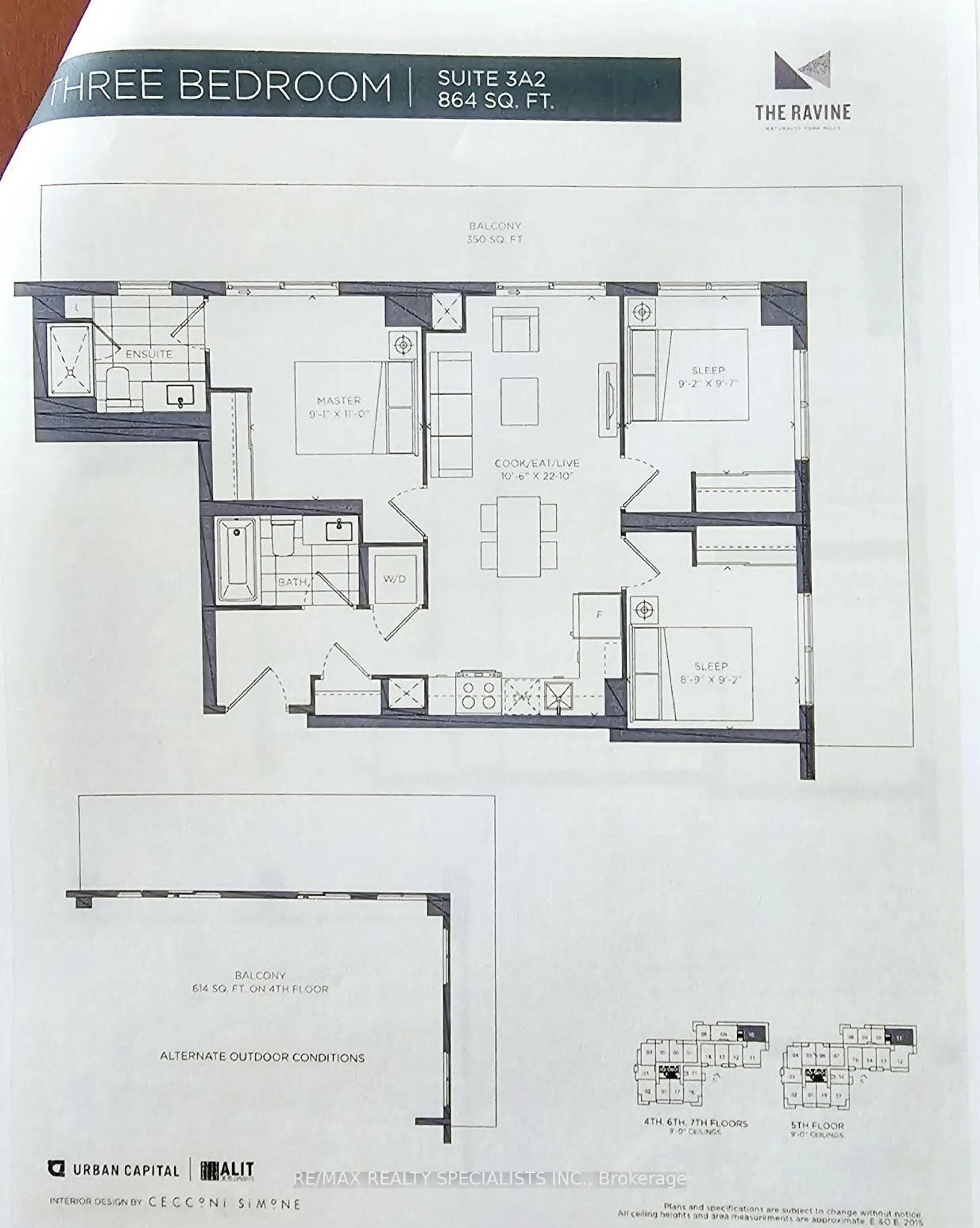 Floor plan for 10 DEERLICK Crt #410, Toronto Ontario M3A 0A7