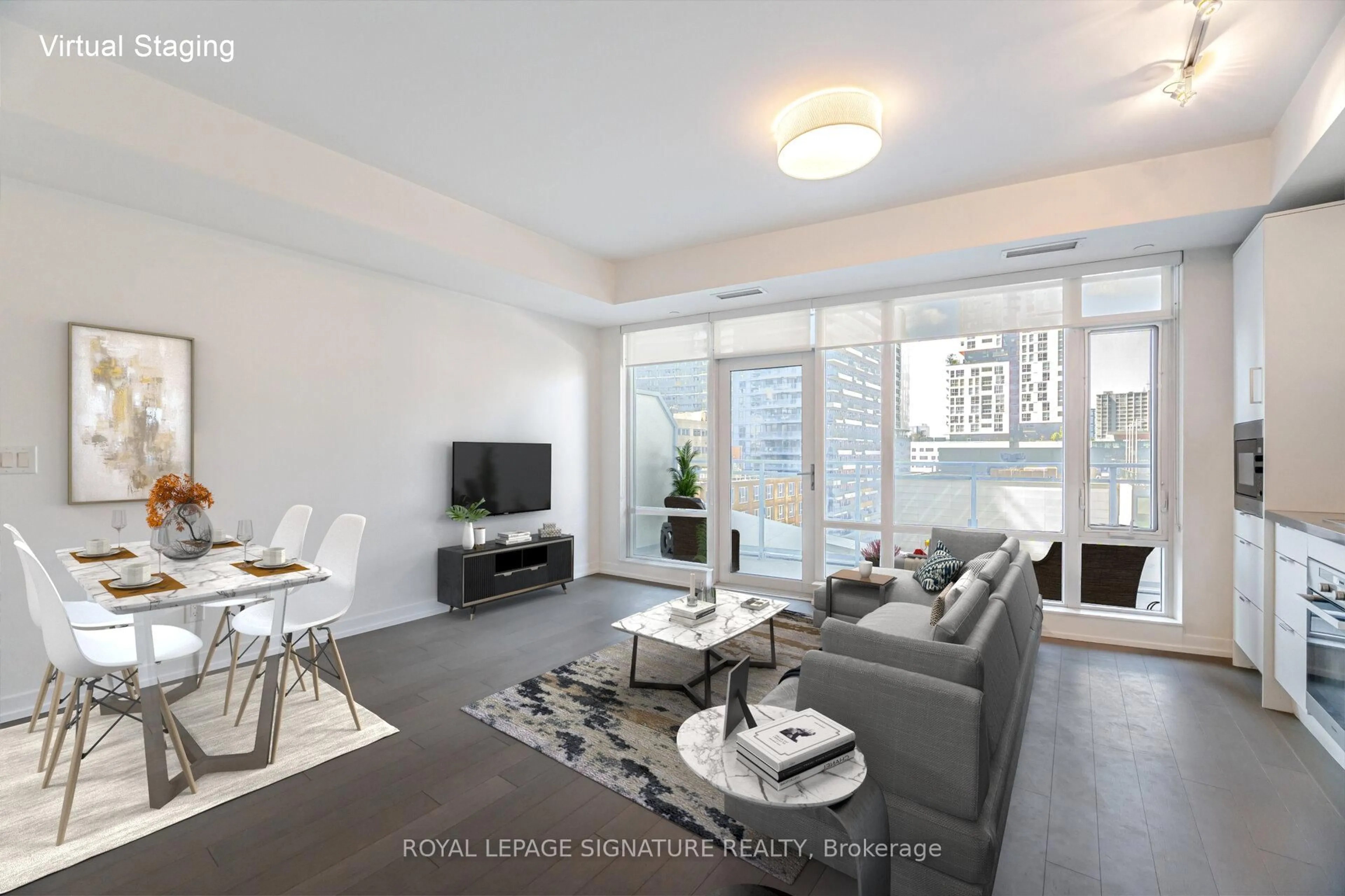 Living room with furniture, unknown for 21 Widmer St #805, Toronto Ontario M5V 0B8