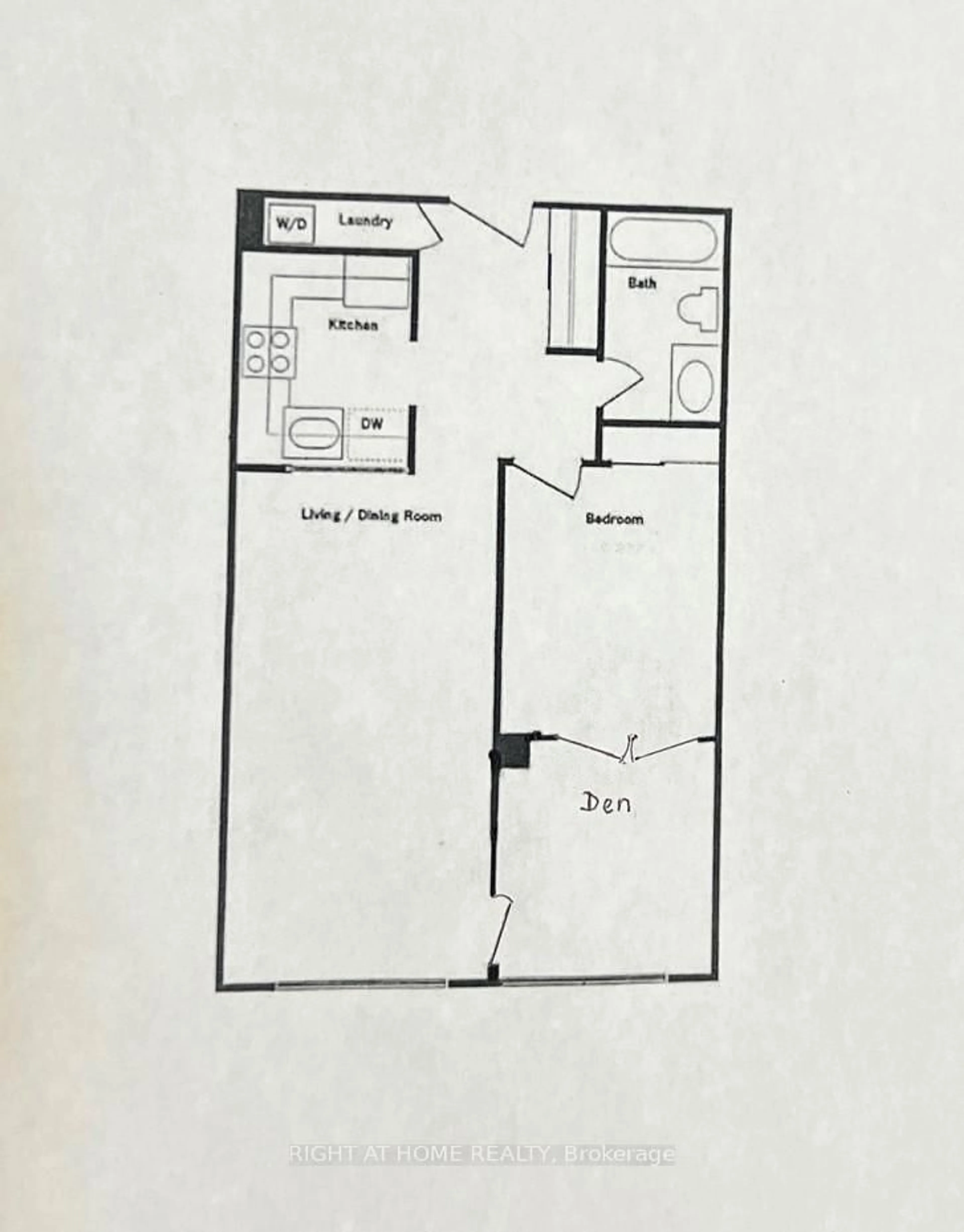 Floor plan for 92 King St #403, Toronto Ontario M5C 2V8
