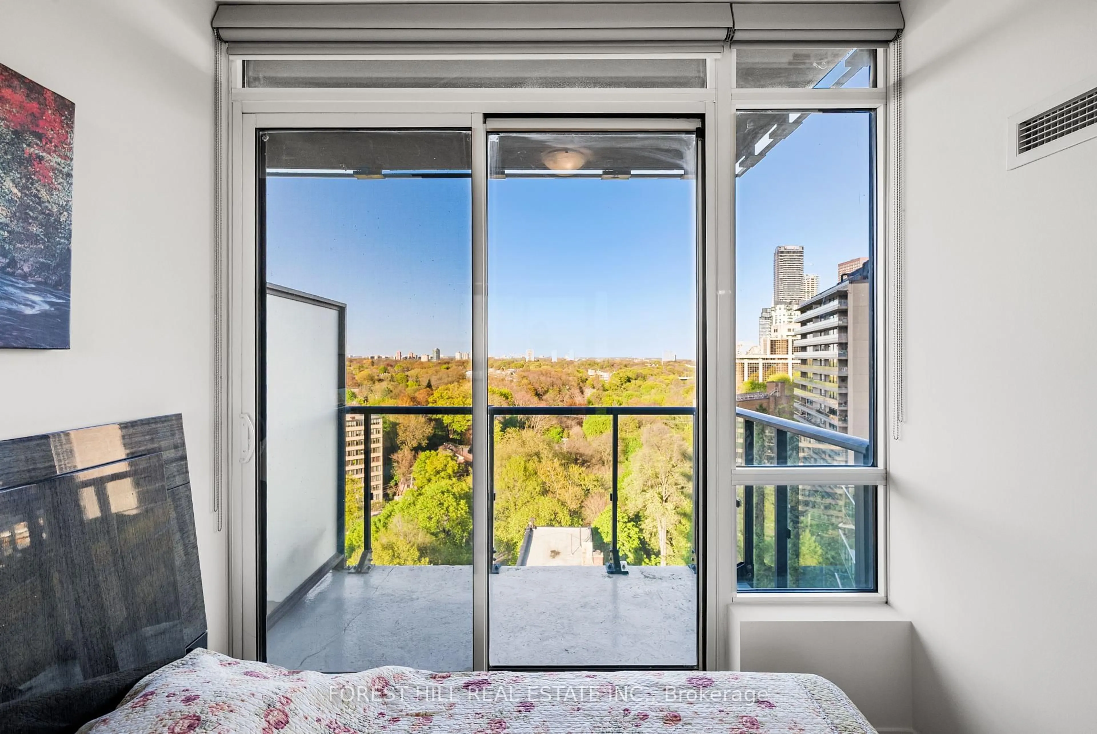 Balcony in the apartment, water/lake/river/ocean view for 825 Church St #1106, Toronto Ontario M4W 3Z4