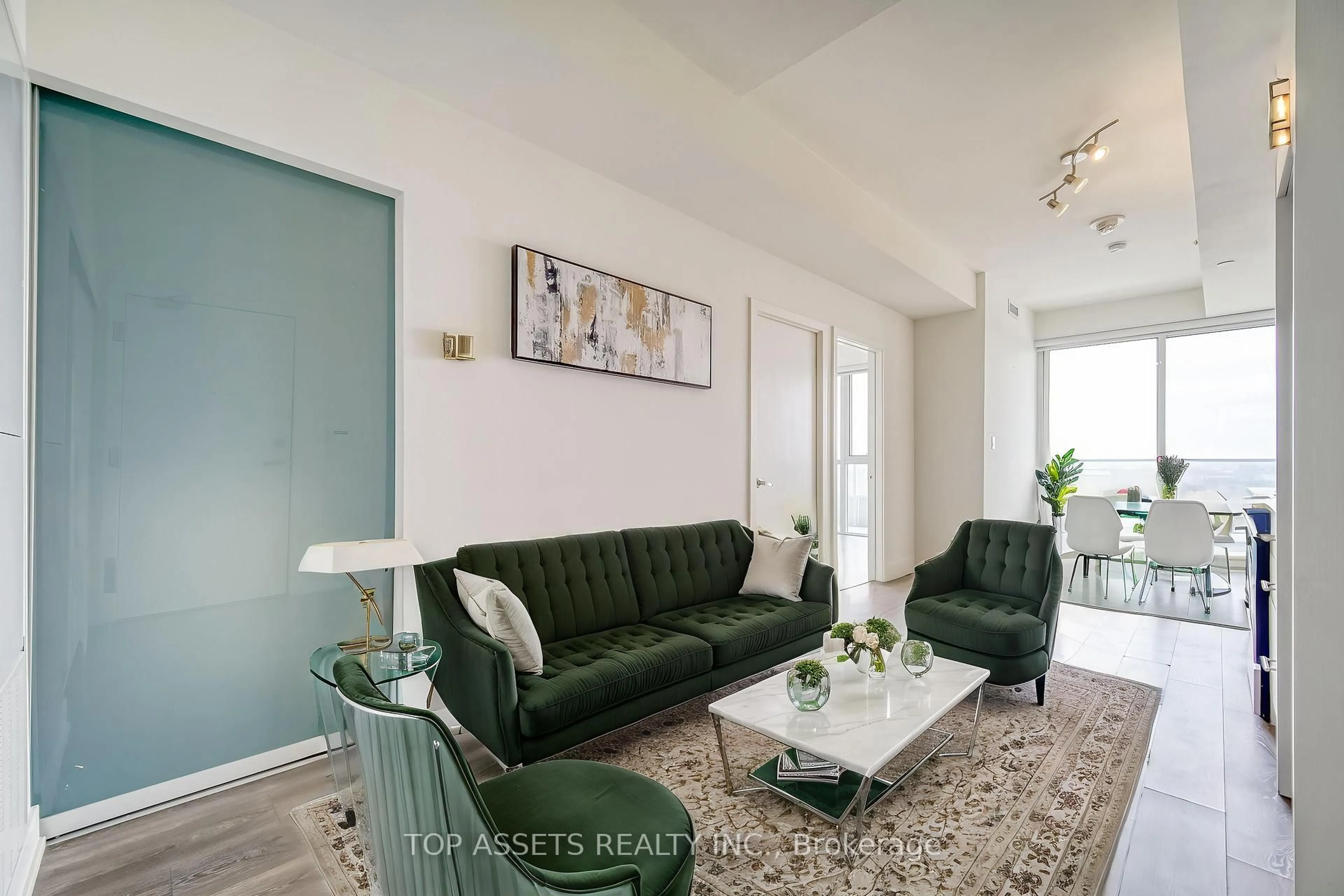 Living room with furniture, unknown for 180 Fairview Mall Dr #1808, Toronto Ontario M2J 0E8