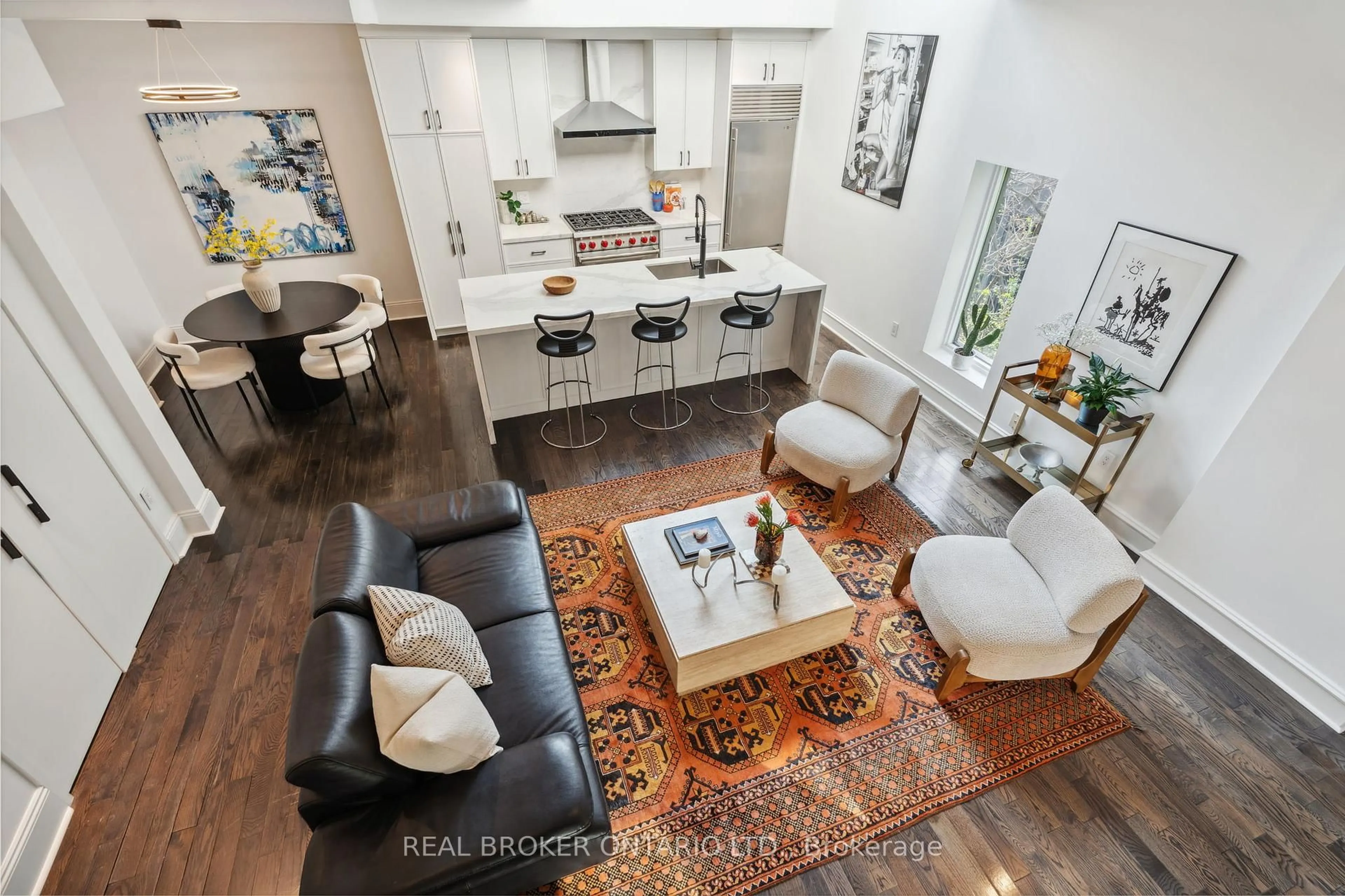 Open concept kitchen, ceramic/tile floor for 300 Avenue Rd #4, Toronto Ontario M4V 2H1