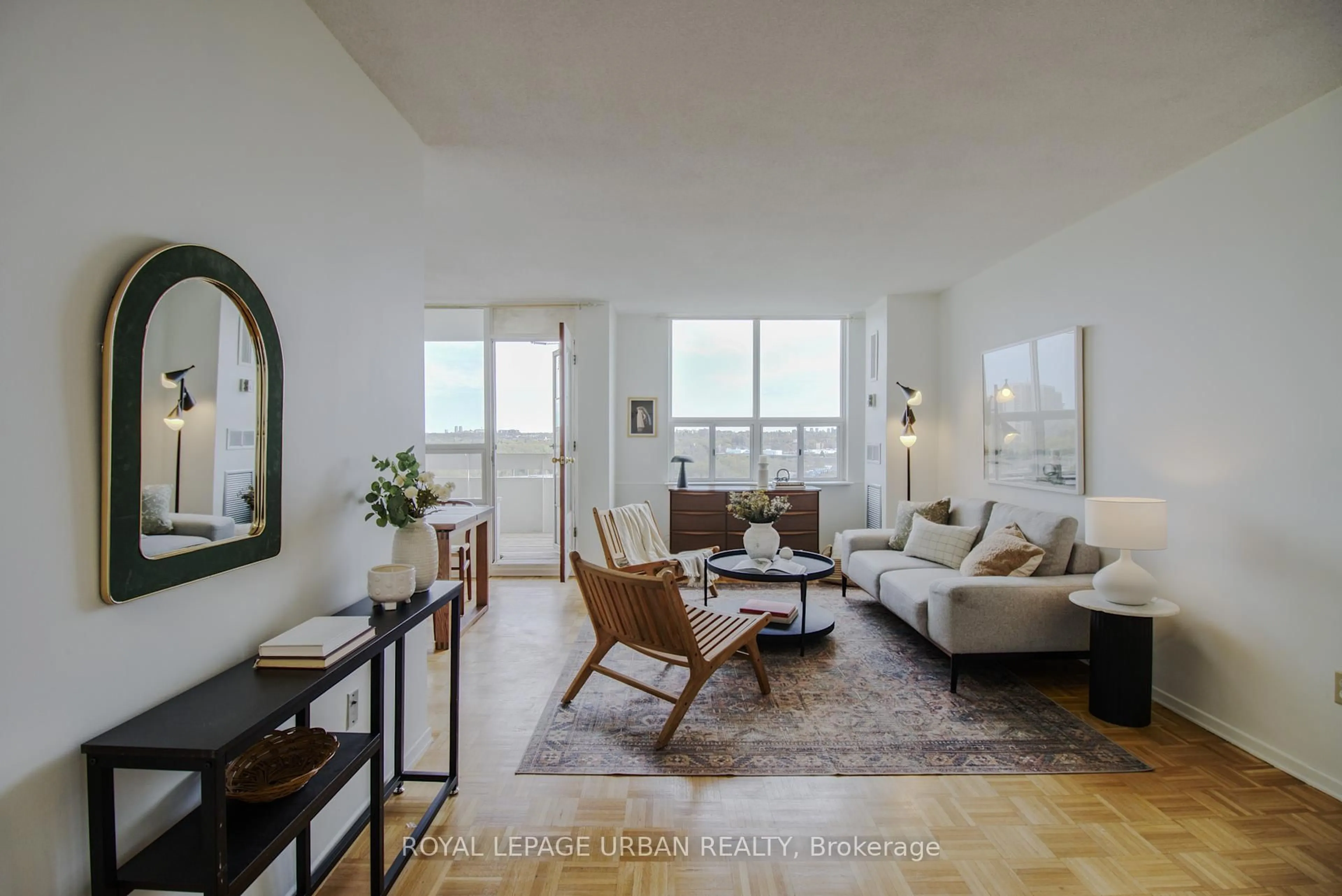 Living room with furniture, unknown for 20 Edgecliff Gfwy #PH10, Toronto Ontario M3C 3A4