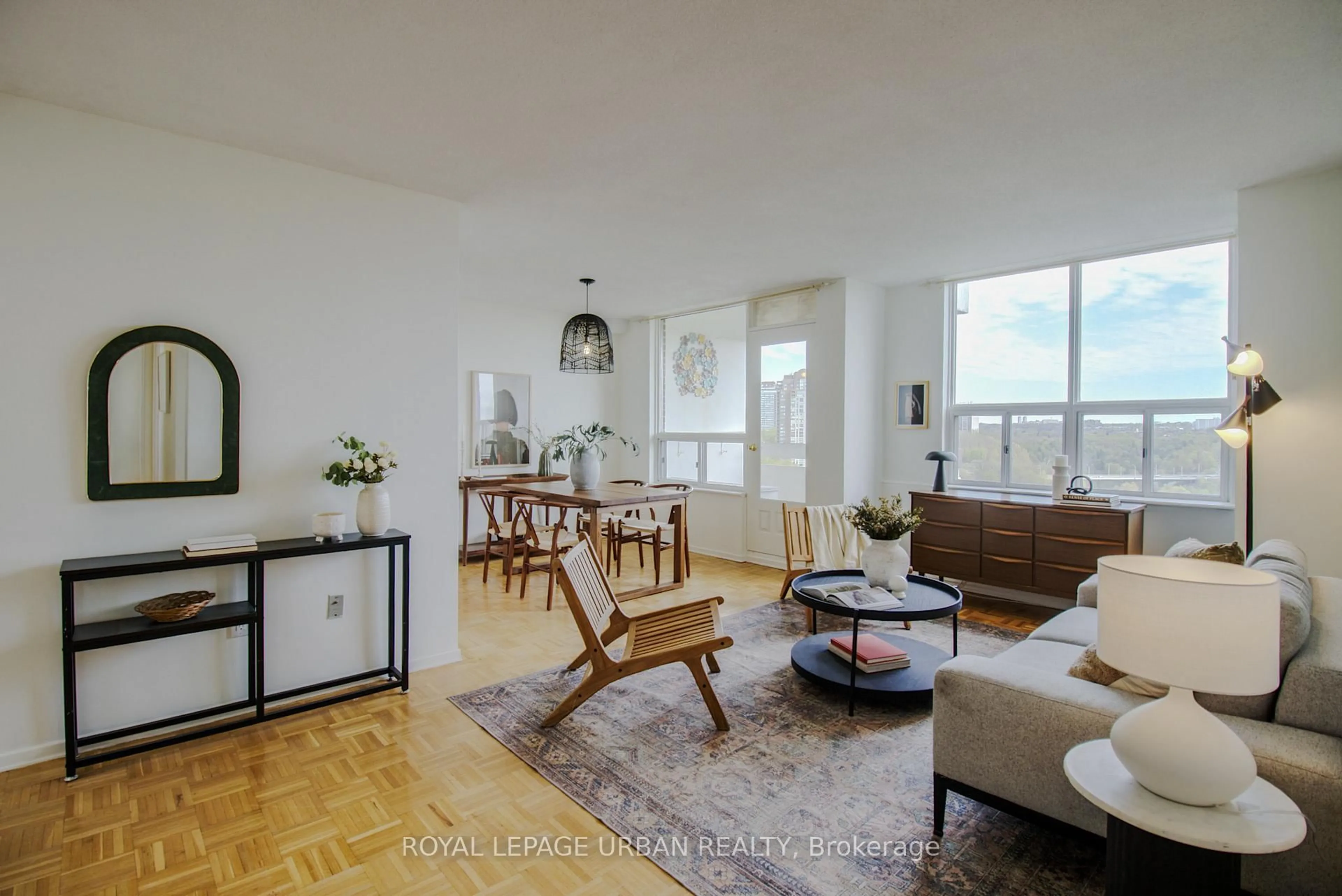 Living room with furniture, unknown for 20 Edgecliff Gfwy #PH10, Toronto Ontario M3C 3A4