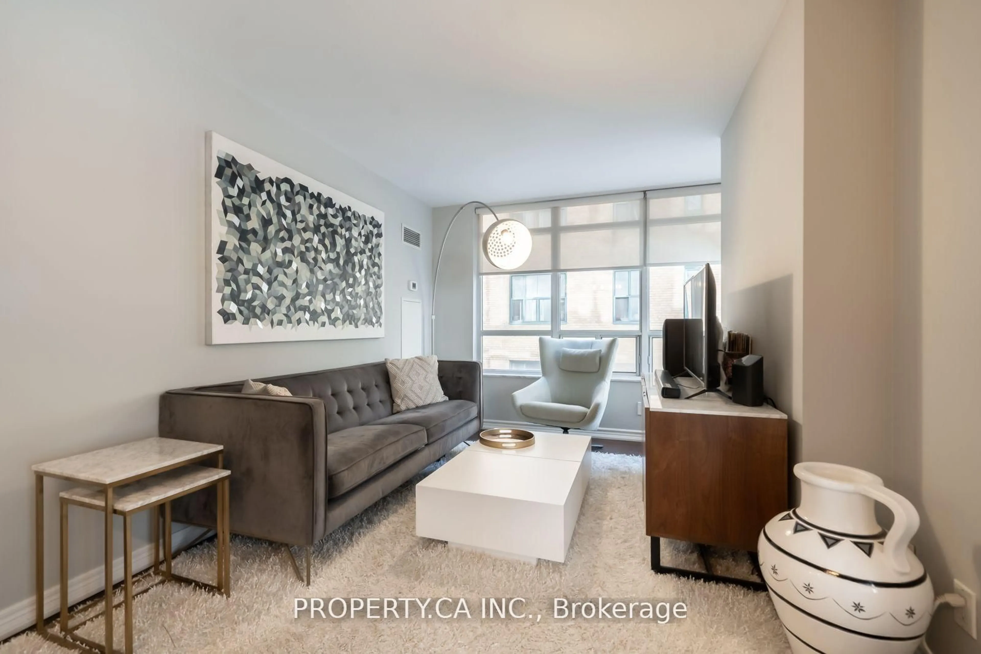 Living room with furniture, unknown for 60 St Clair Ave #202, Toronto Ontario M4V 1M1