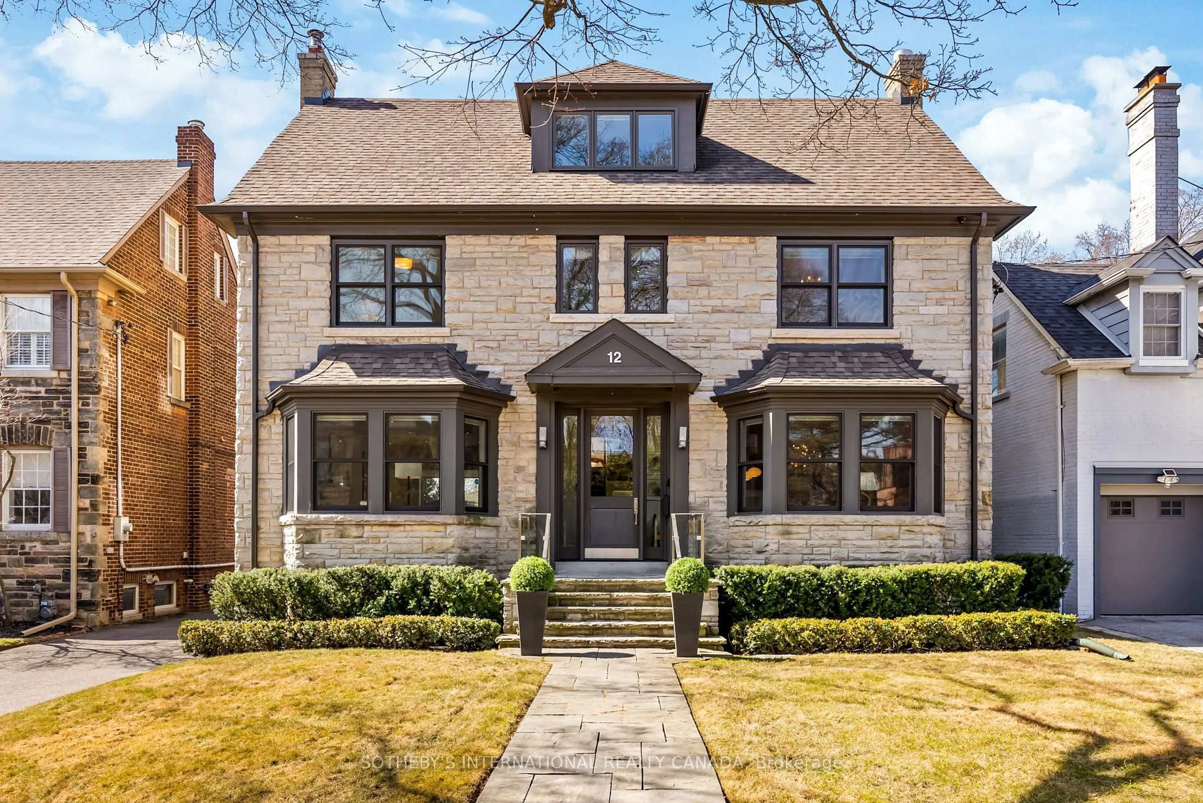 Home with brick exterior material, street for 12 Highland Cres, Toronto Ontario M4W 2S7