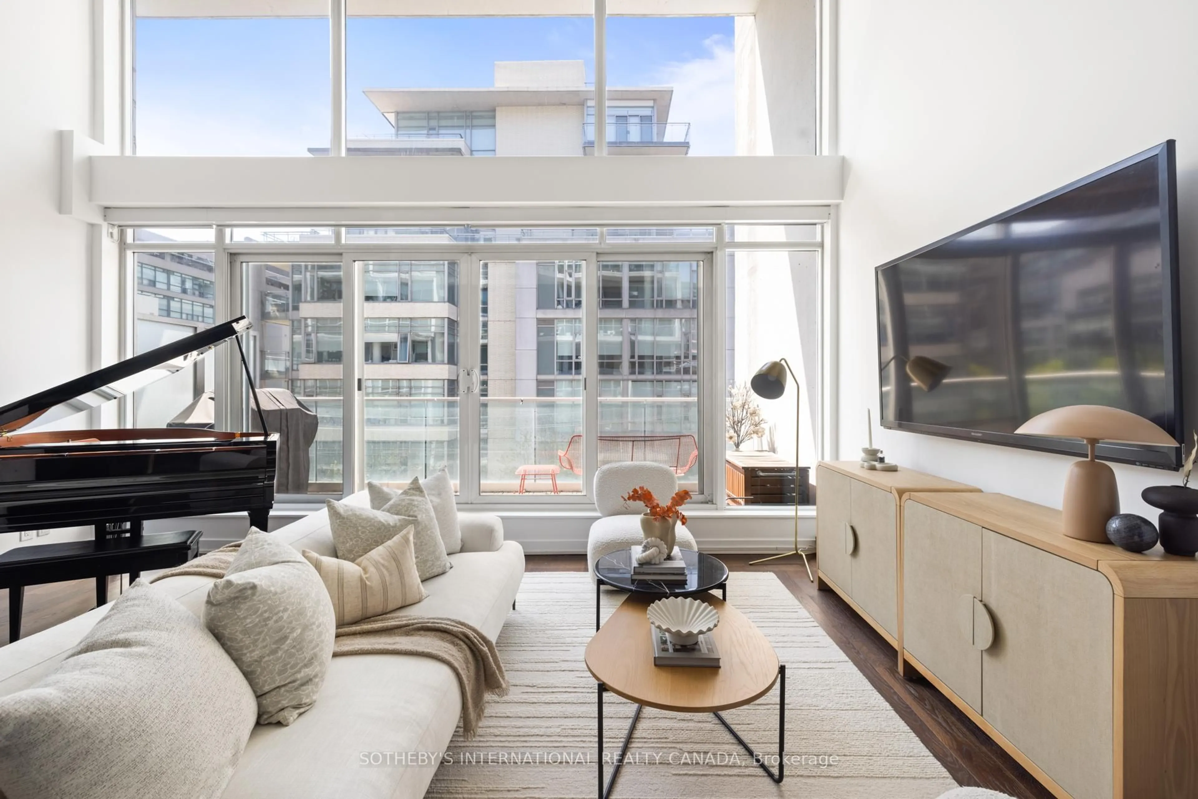 Living room with furniture, unknown for 75 Portland St #508, Toronto Ontario M5V 2M9