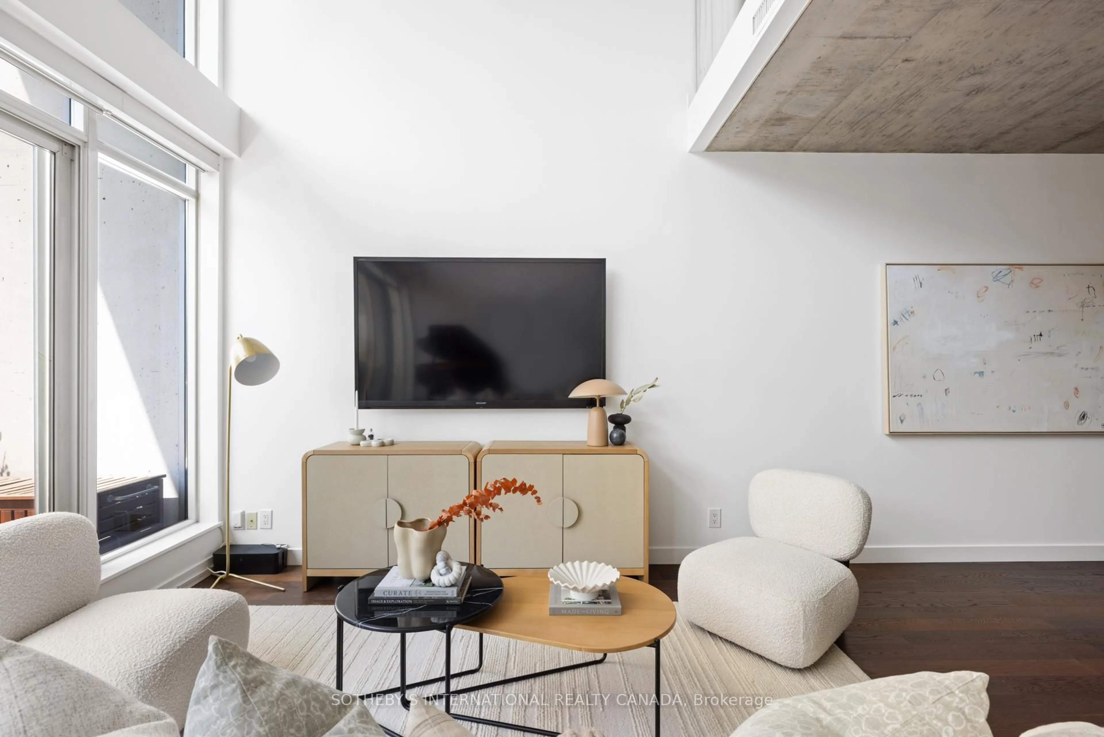 Living room with furniture, unknown for 75 Portland St #508, Toronto Ontario M5V 2M9