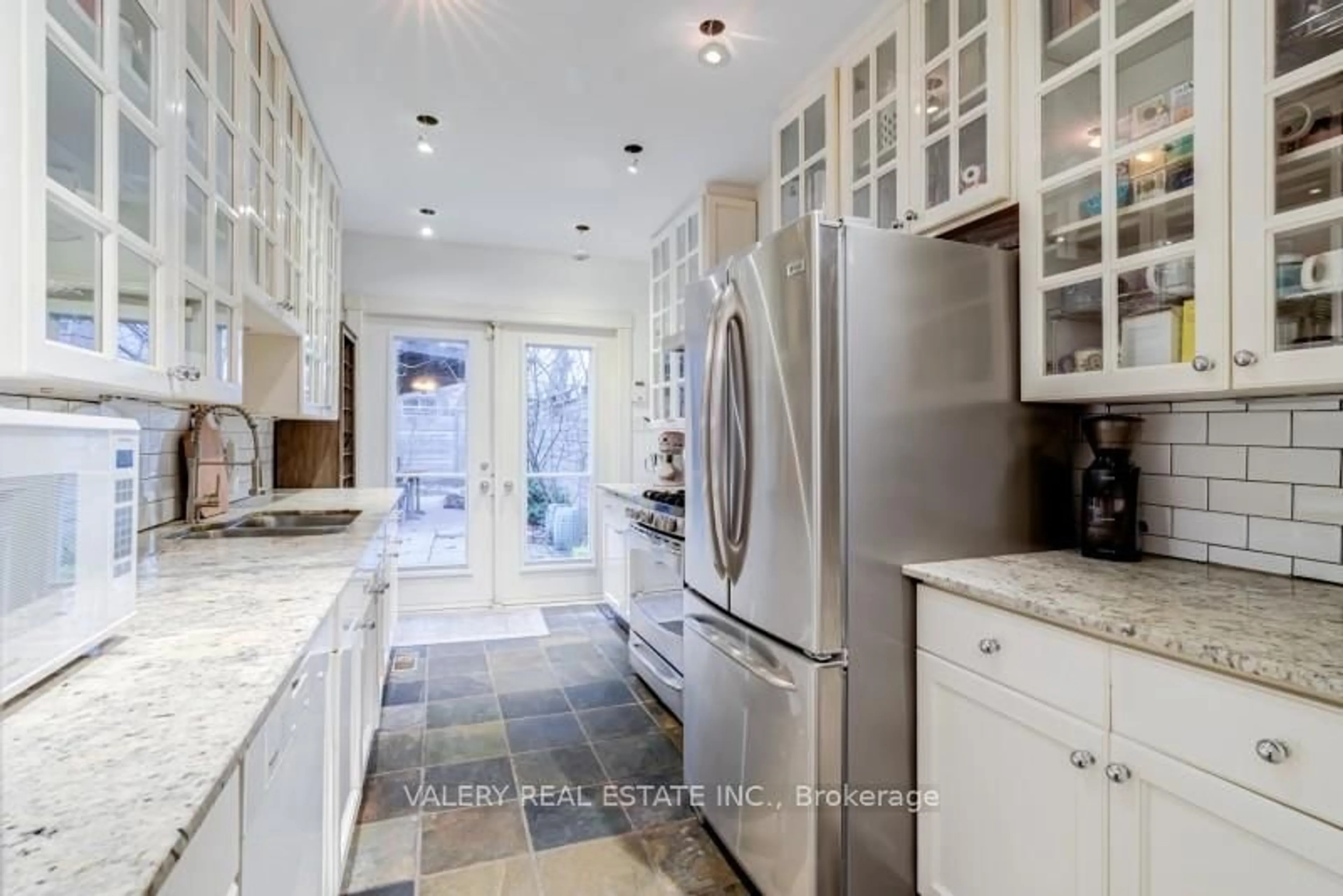 Contemporary kitchen, ceramic/tile floor for 13 Sword St, Toronto Ontario M5A 3N3