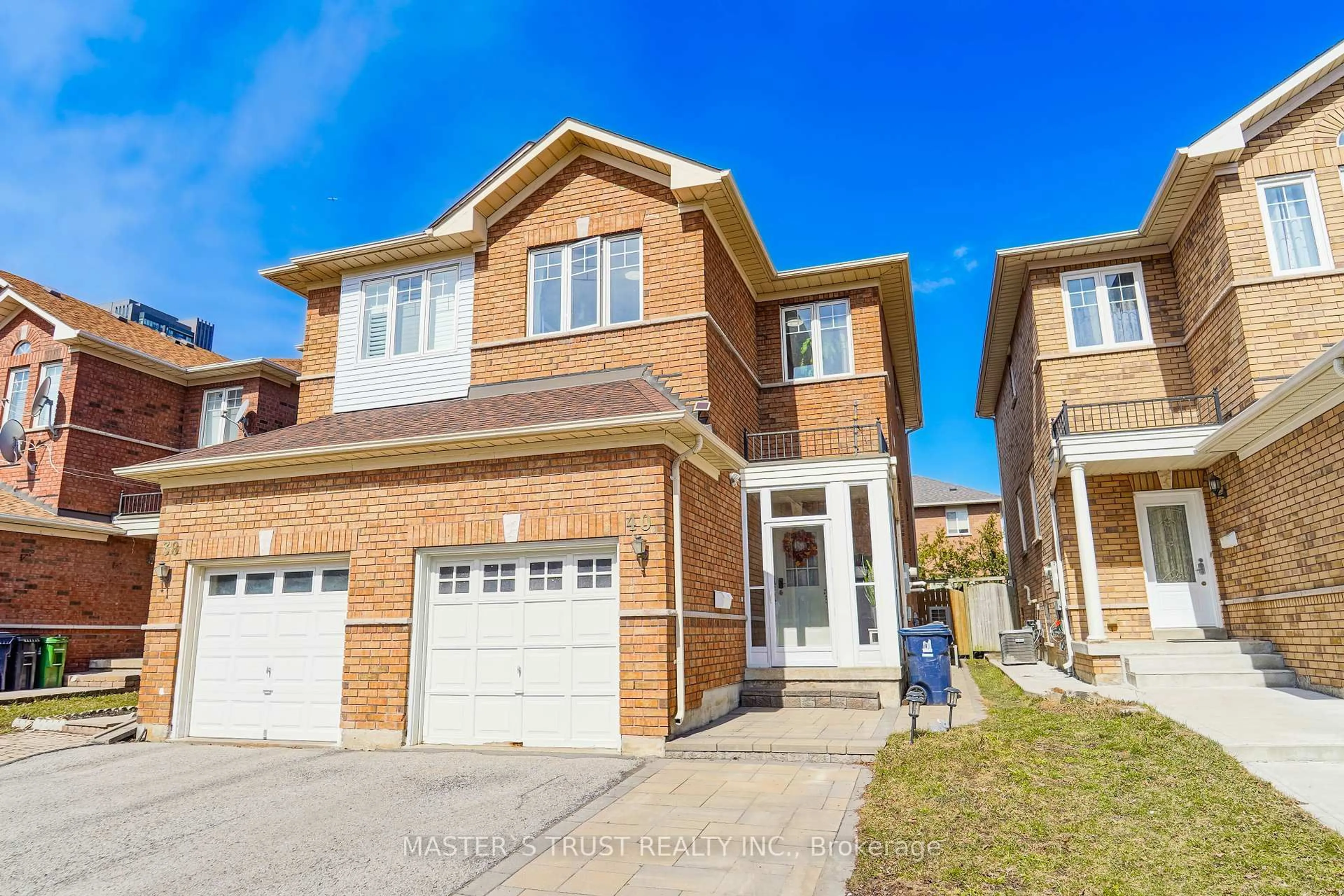 Home with brick exterior material, street for 40 Rochefort Dr, Toronto Ontario M3C 3Z3