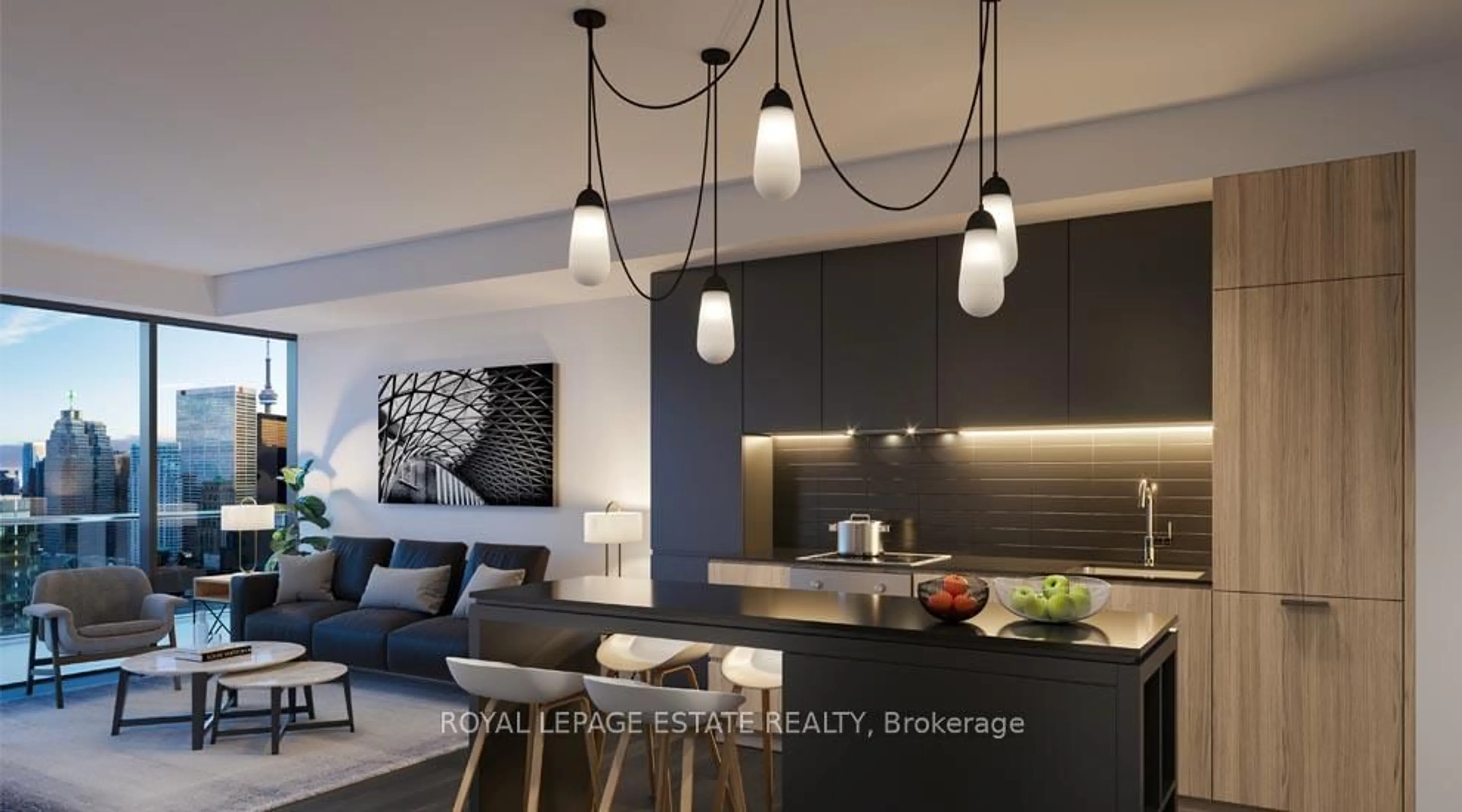 Open concept kitchen, unknown for 89 Church St #1509, Toronto Ontario M5C 0B7