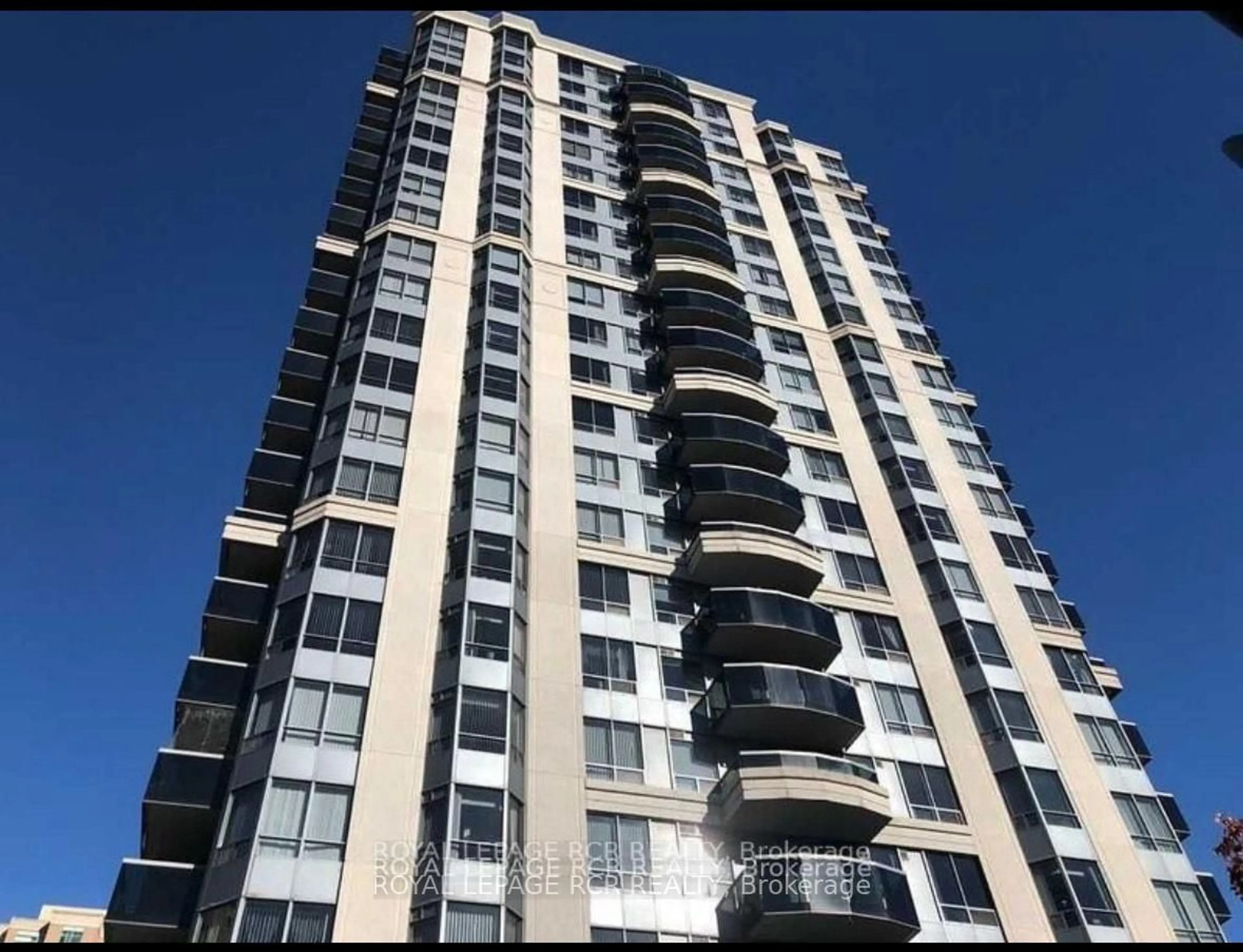 A pic from outside/outdoor area/front of a property/back of a property/a pic from drone, building for 35 Finch Ave #PH 201, Toronto Ontario M2N 6Z8