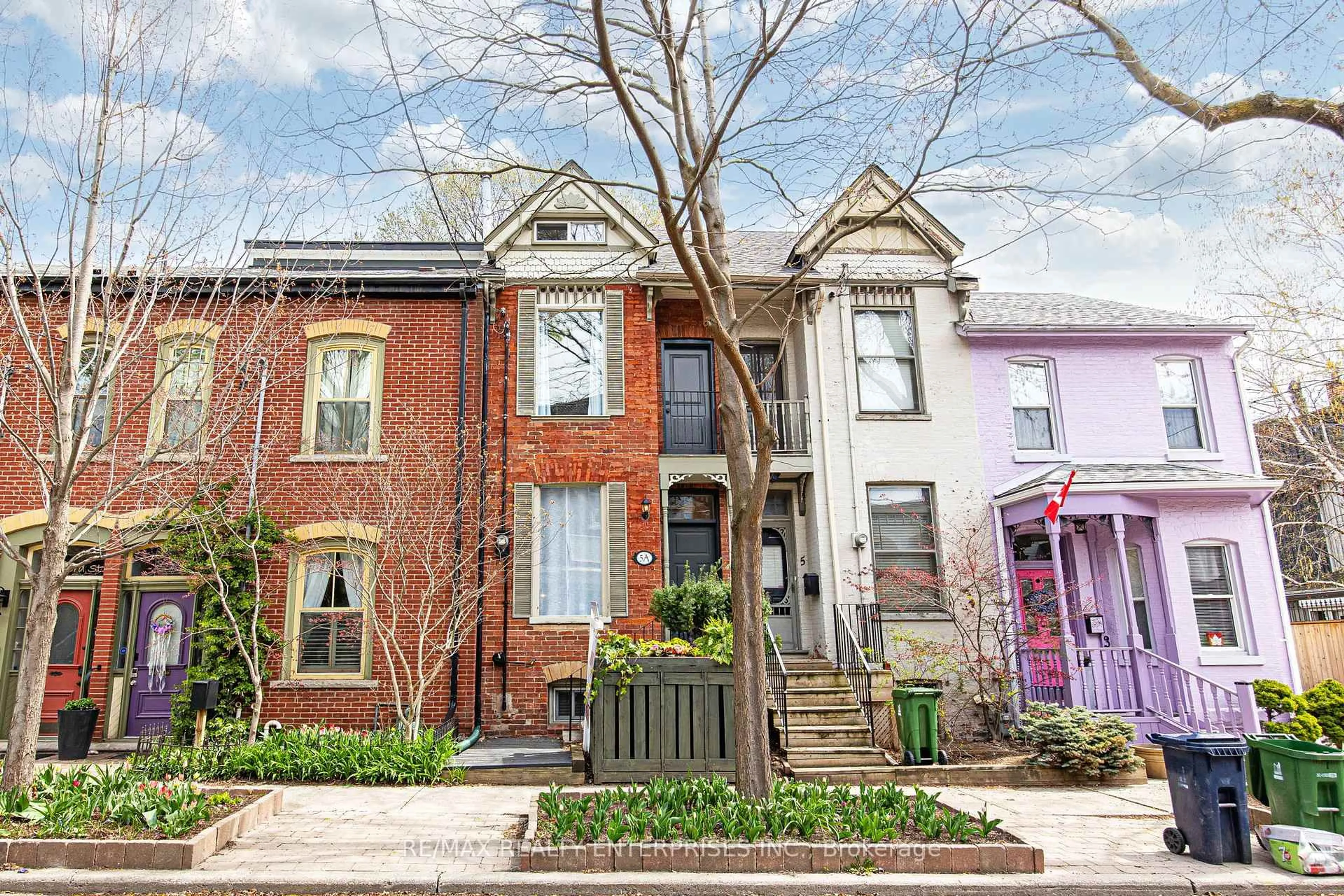 Home with brick exterior material, street for 5A Sword St, Toronto Ontario M5A 3N3