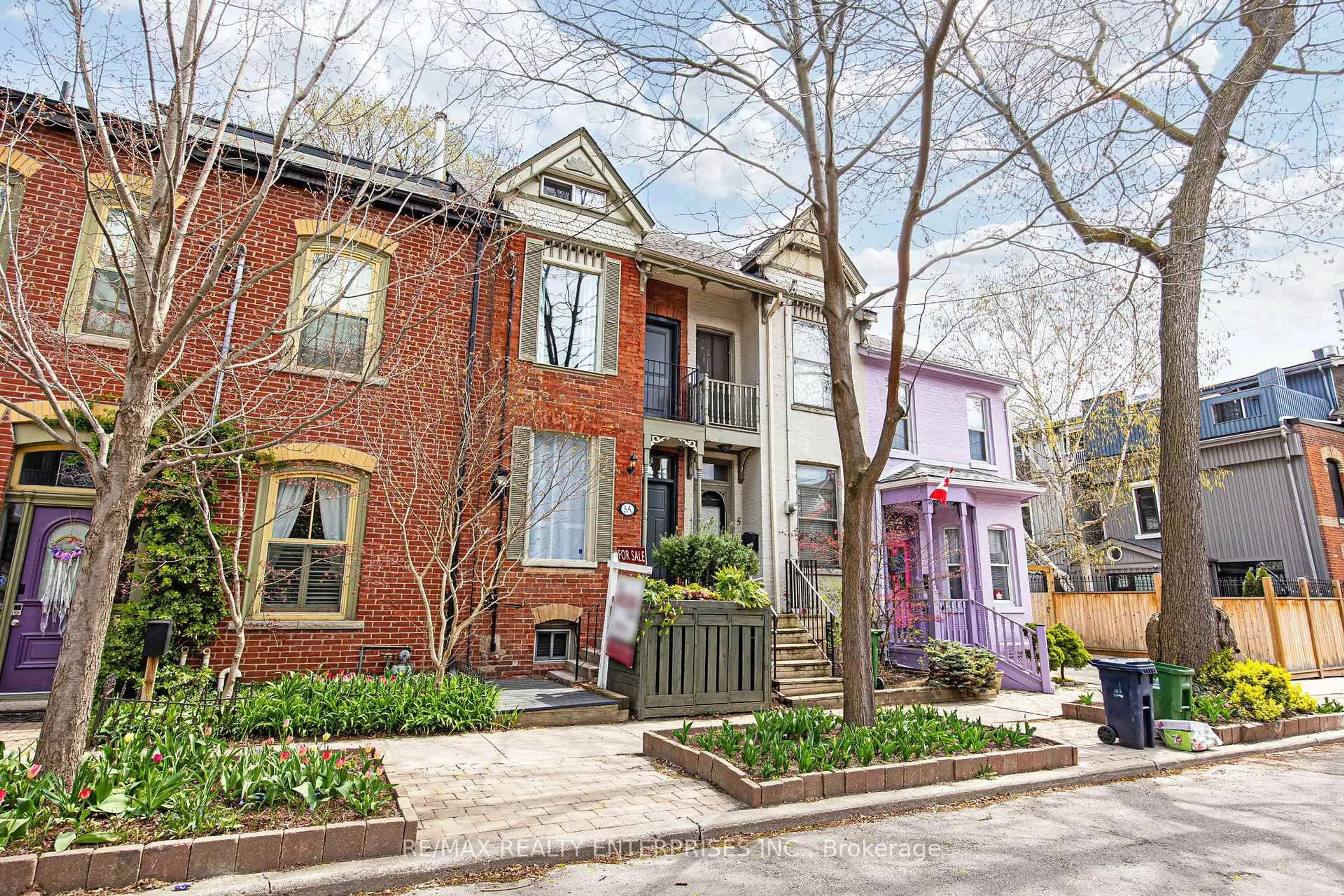 Home with brick exterior material, street for 5A Sword St, Toronto Ontario M5A 3N3
